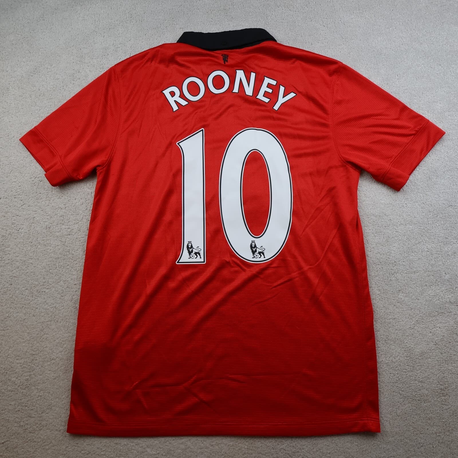 Manchester United Shirt Large Red Home Kit 2013 2014 Nike Jersey Wayne Rooney