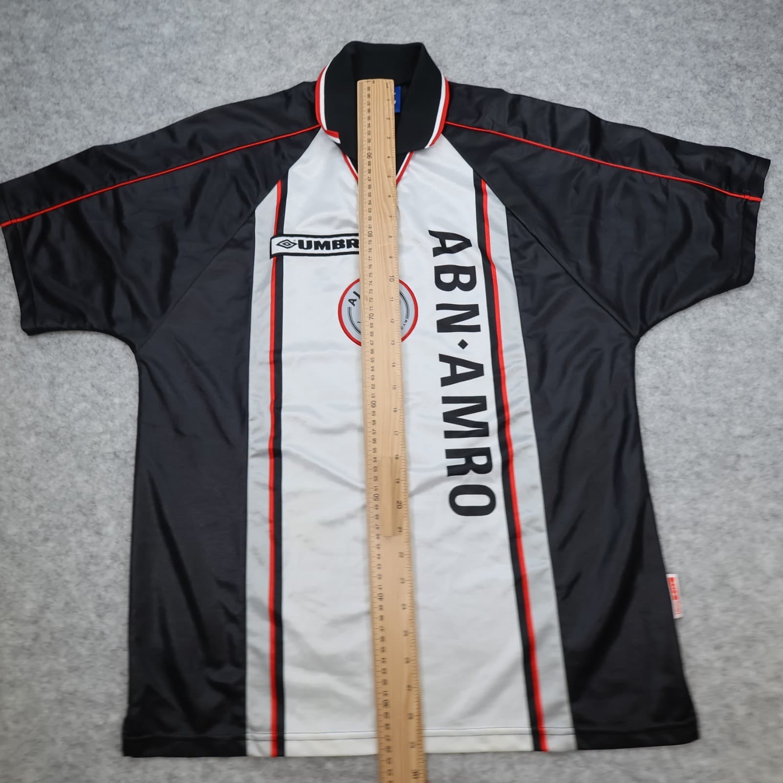 Ajax Football Shirt Large White Away Kit 1998 1999 Umbro Soccer Jersey photo 13