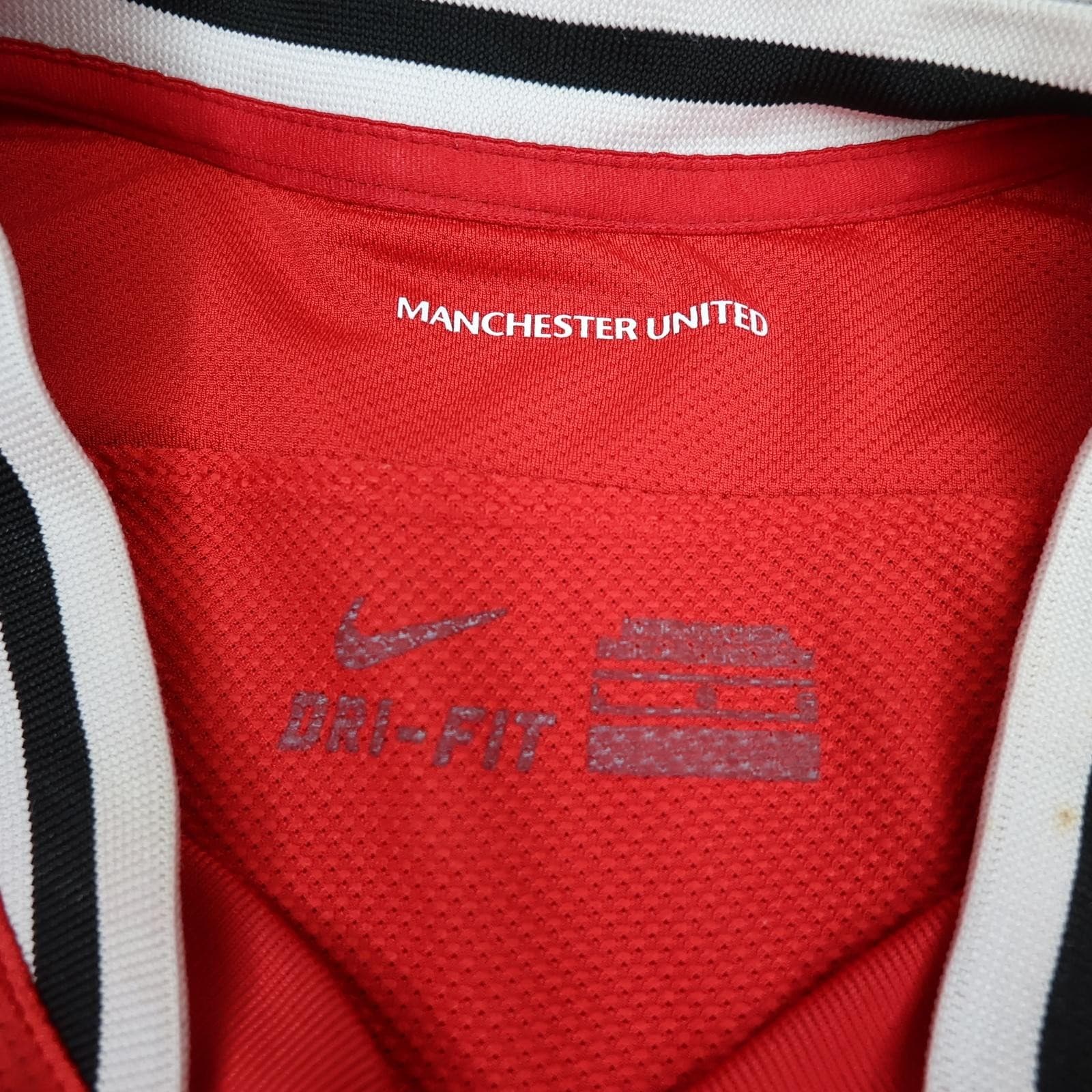 Manchester United Shirt Mens Large Red Home 2011 2012 Football Nike AON Jersey photo 6