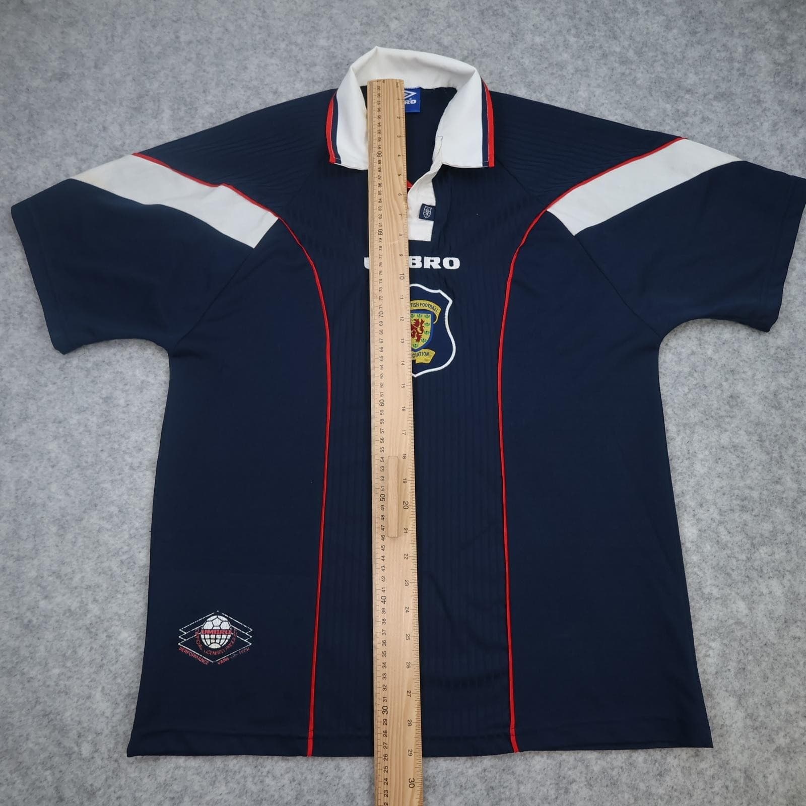 Vintage Scotland Home Shirt Mens Large Blue Football Umbro 1996 1998 Jersey photo 12