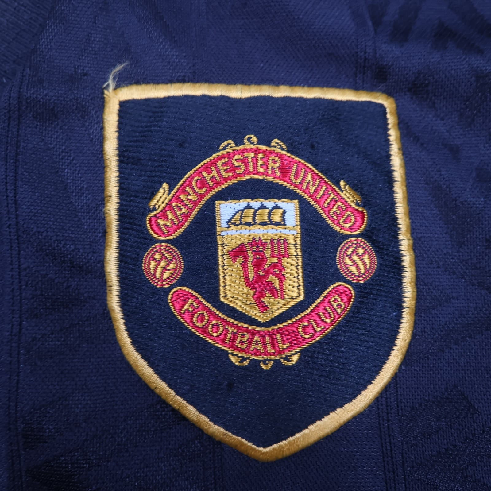 Vintage Manchester United Shirt Kids Large Boys Away Kit 1993 1995 Umbro Jersey photo 4
