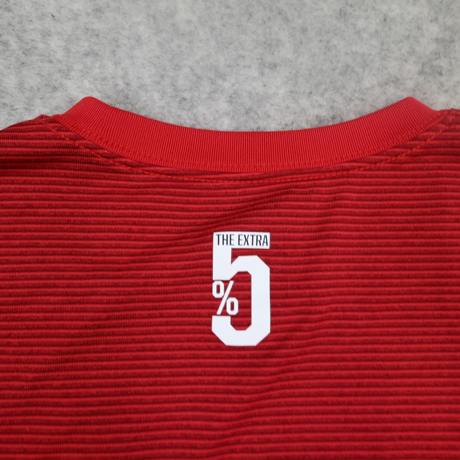 Saracens Rugby Shirt Mens Medium Red Rugby Union Nike Dri Fit Allianz Jersey photo 13