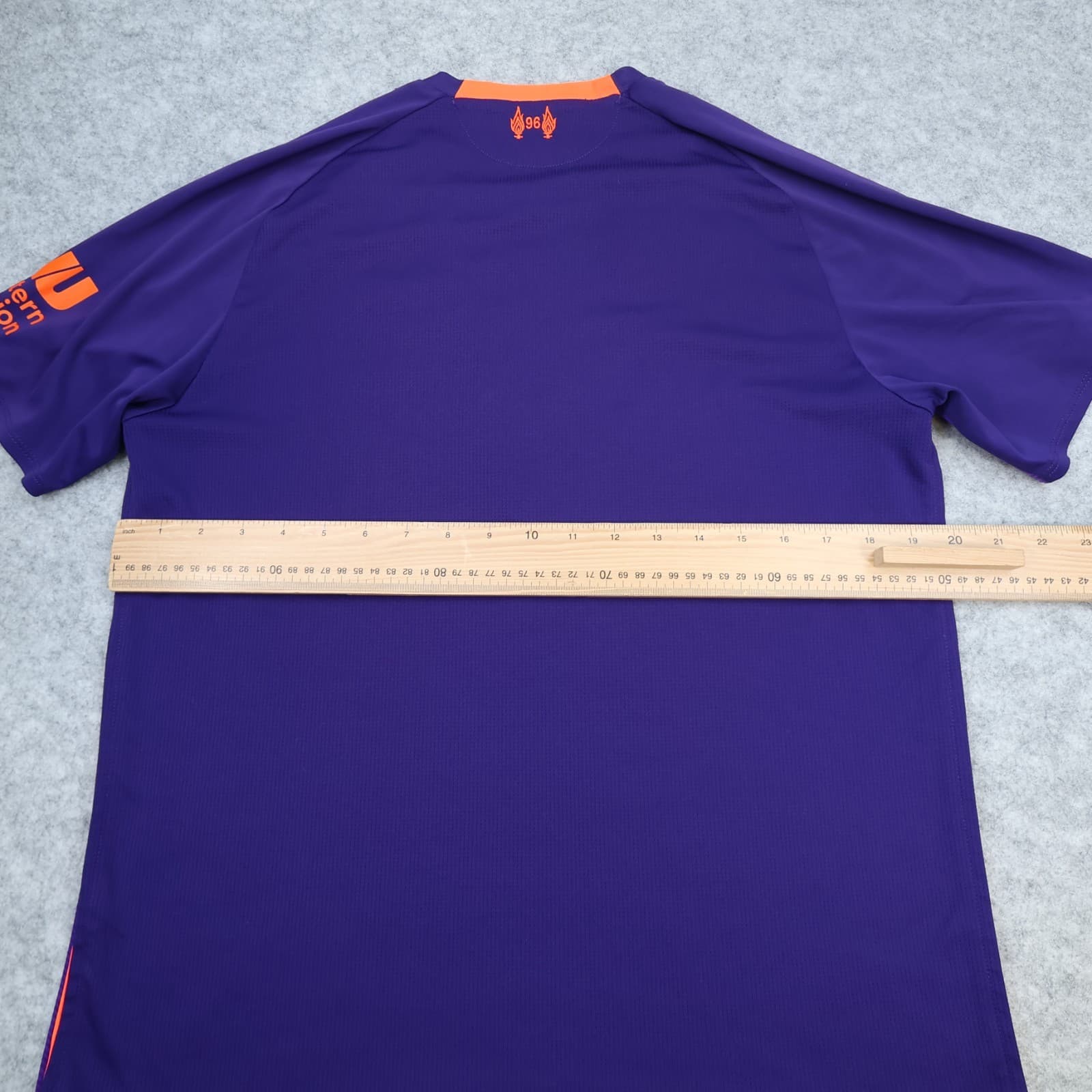 Liverpool Shirt Medium Purple Away Kit 2018 2019 New Balance Soccer Jersey 40" photo 8
