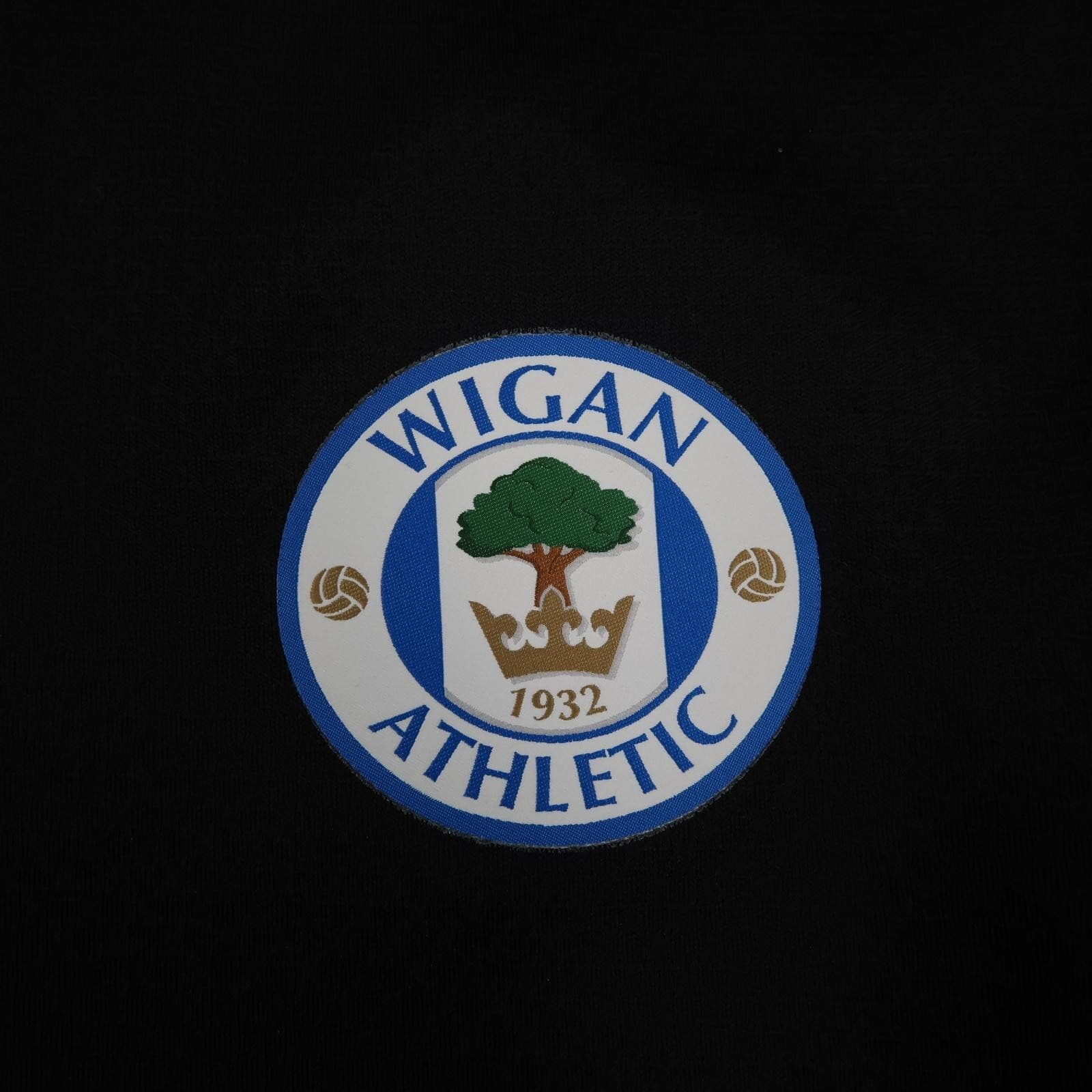 Wigan Athletic Training Top Mens Large Black EFL Football Puma 1/4 Zip DRYCELL photo 2