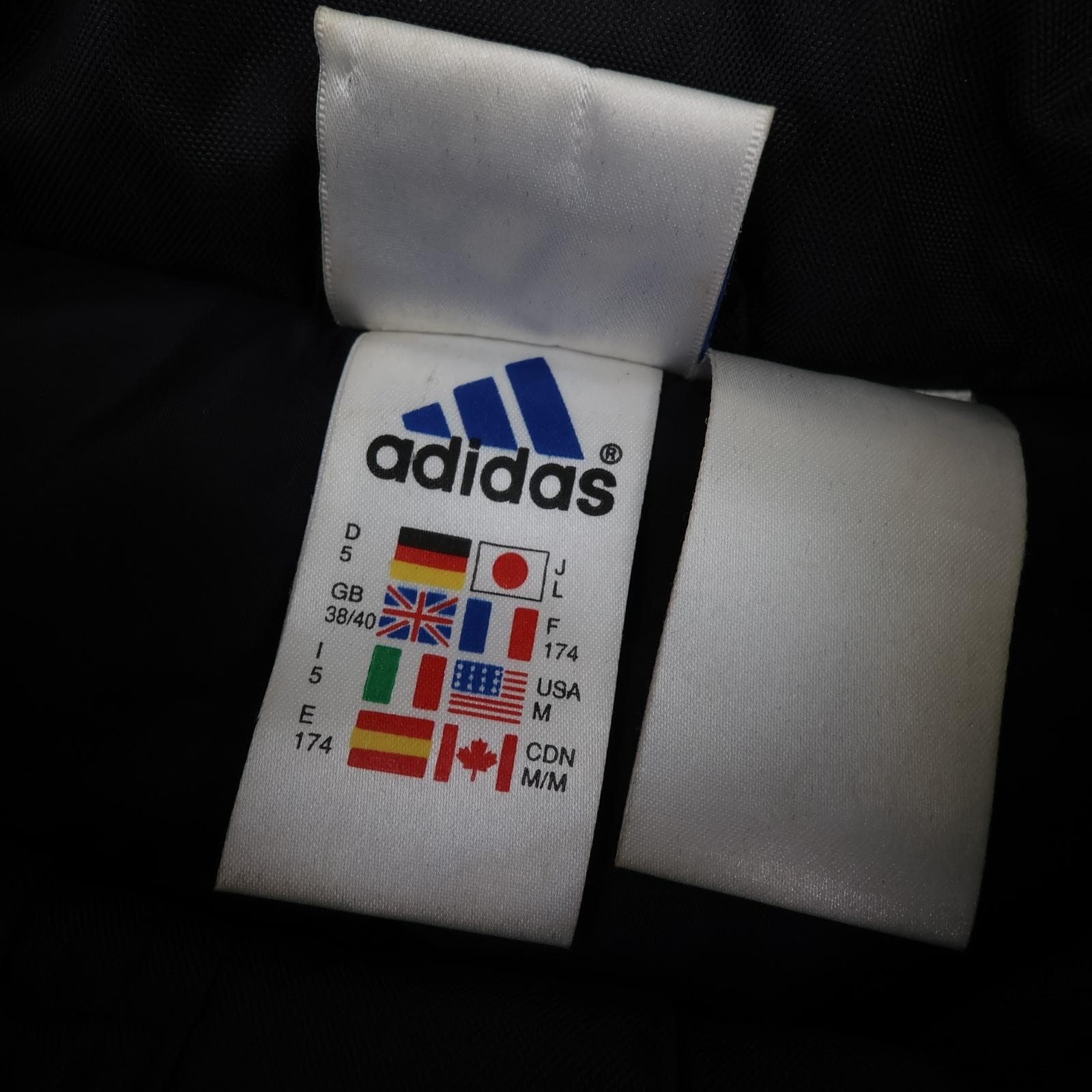 Vintage AC Milan Jacket Mens Medium Black Grey 2000 2001 Adidas Opel Bench Coat photo 6