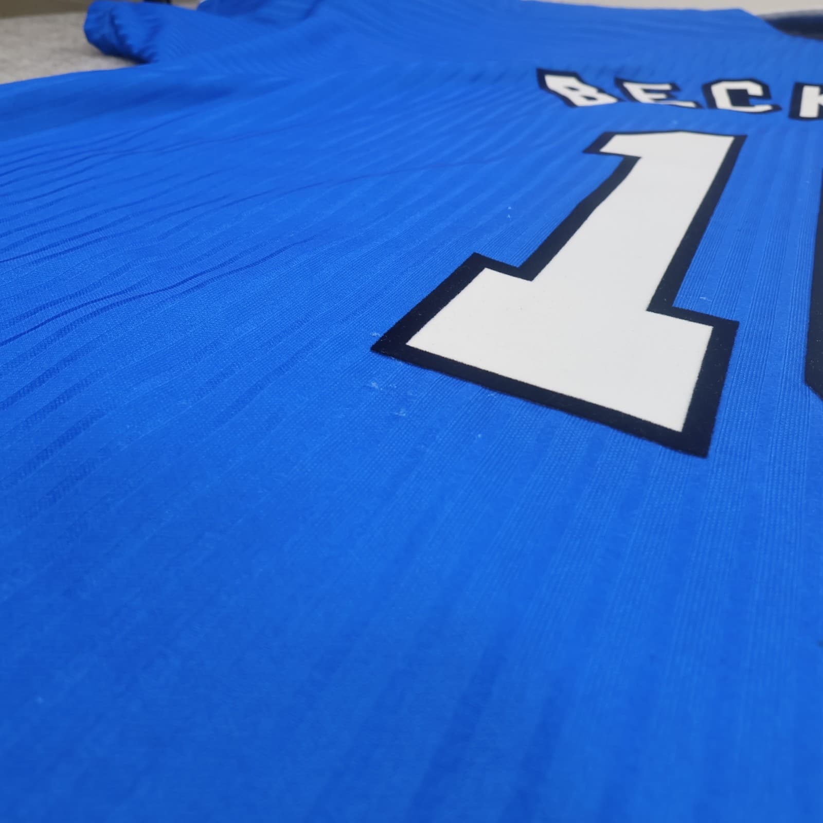 Vintage Manchester United Shirt 2XL Blue Third Kit 96 1998 Umbro David Beckham photo 16