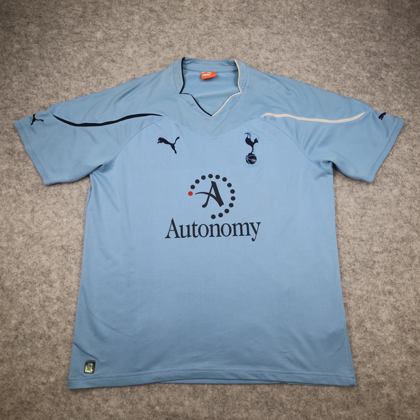 Tottenham Hotspur Shirt Large Blue Away Kit 2010 2011 Puma Jersey Spurs
