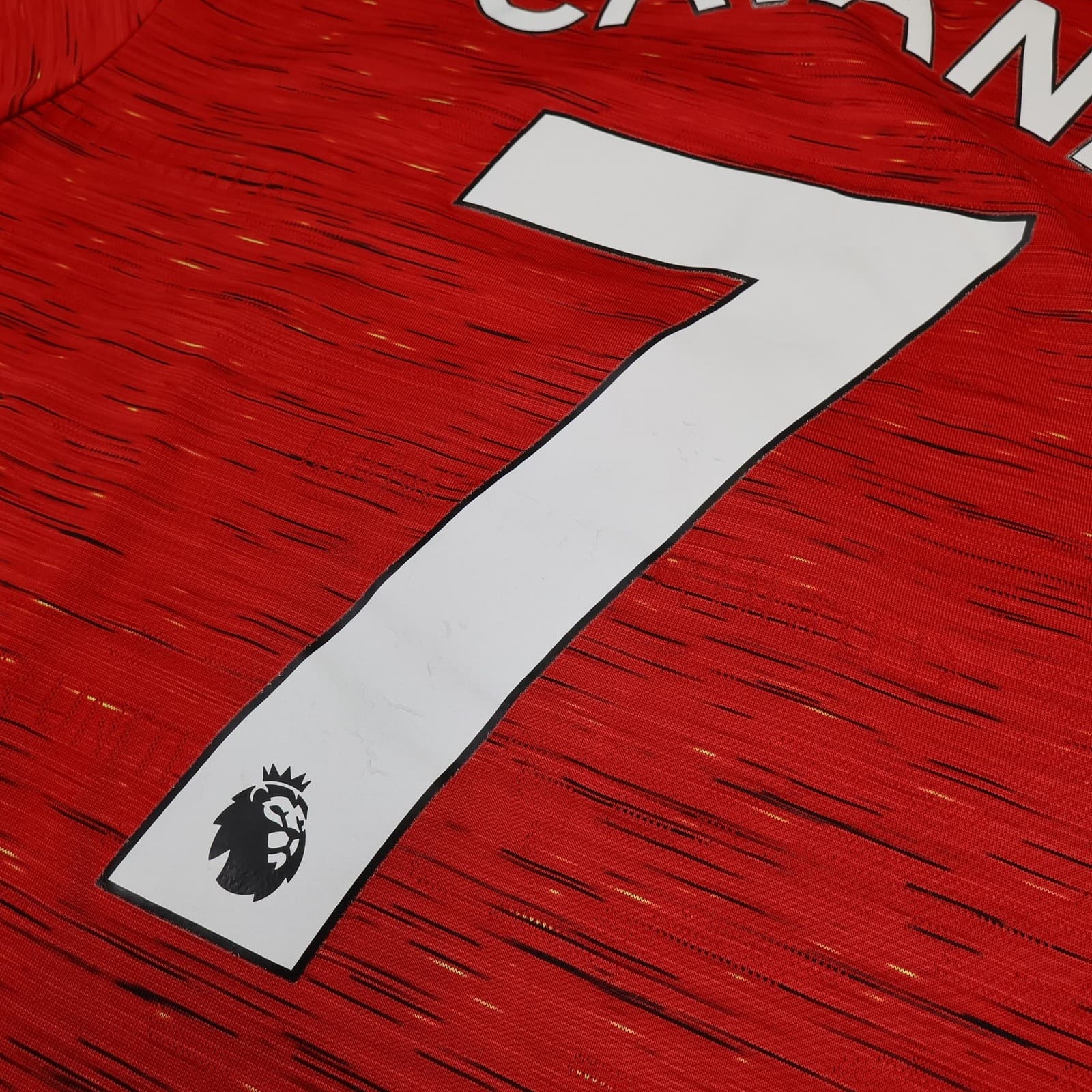 Manchester United Shirt Mens Medium Home 2020 2021 Adidas Cavani 7 Soccer Jersey photo 11