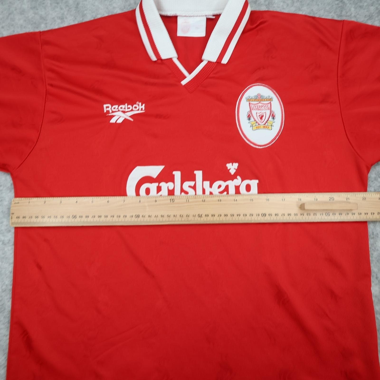 Vintage Liverpool Shirt Mens Large Red Home 1996 1997 Reebok Fowler 9 Carlsberg photo 11
