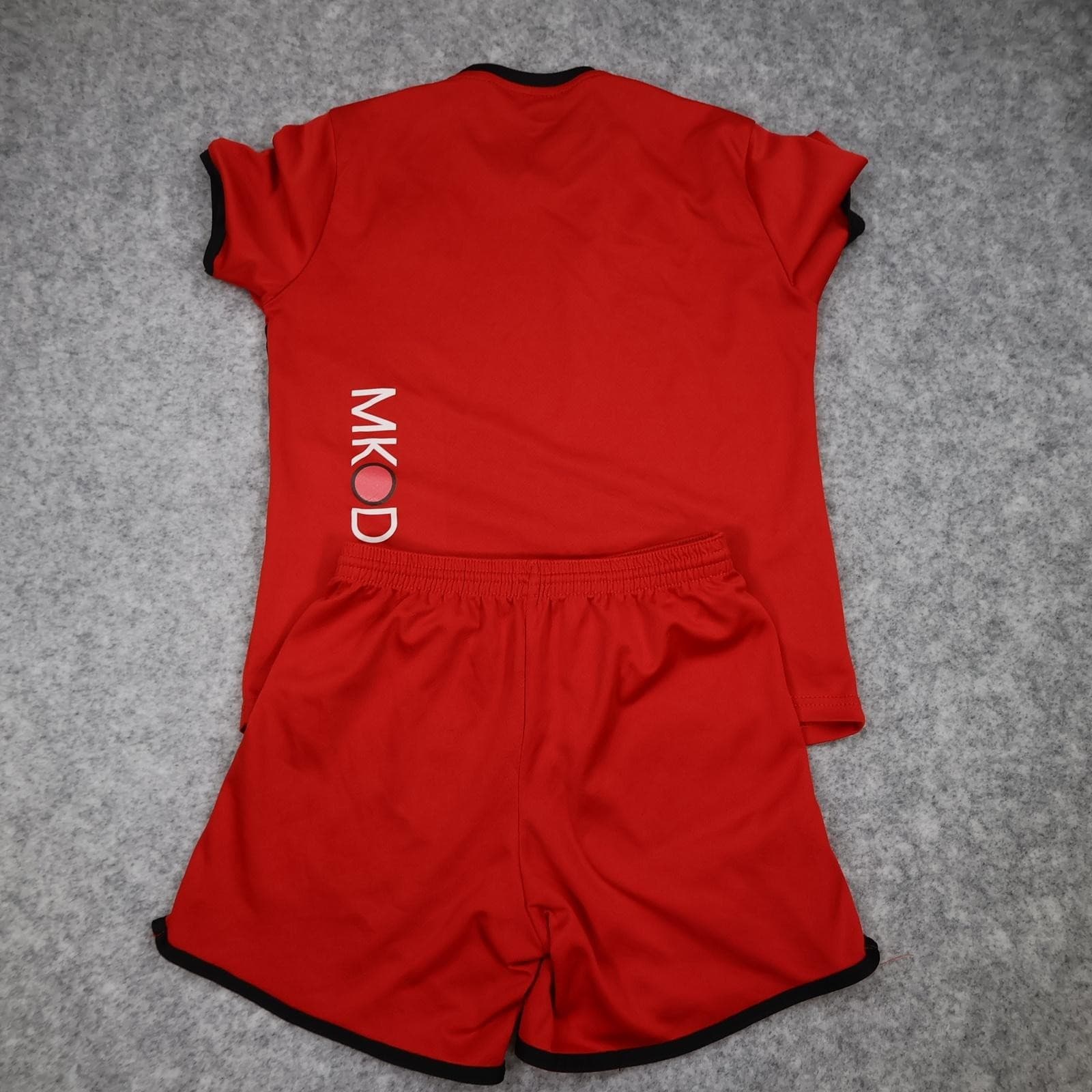 Milton Keynes Dons Shirt Youth XXS Red Away Football Errea Kit Shorts Set photo 11