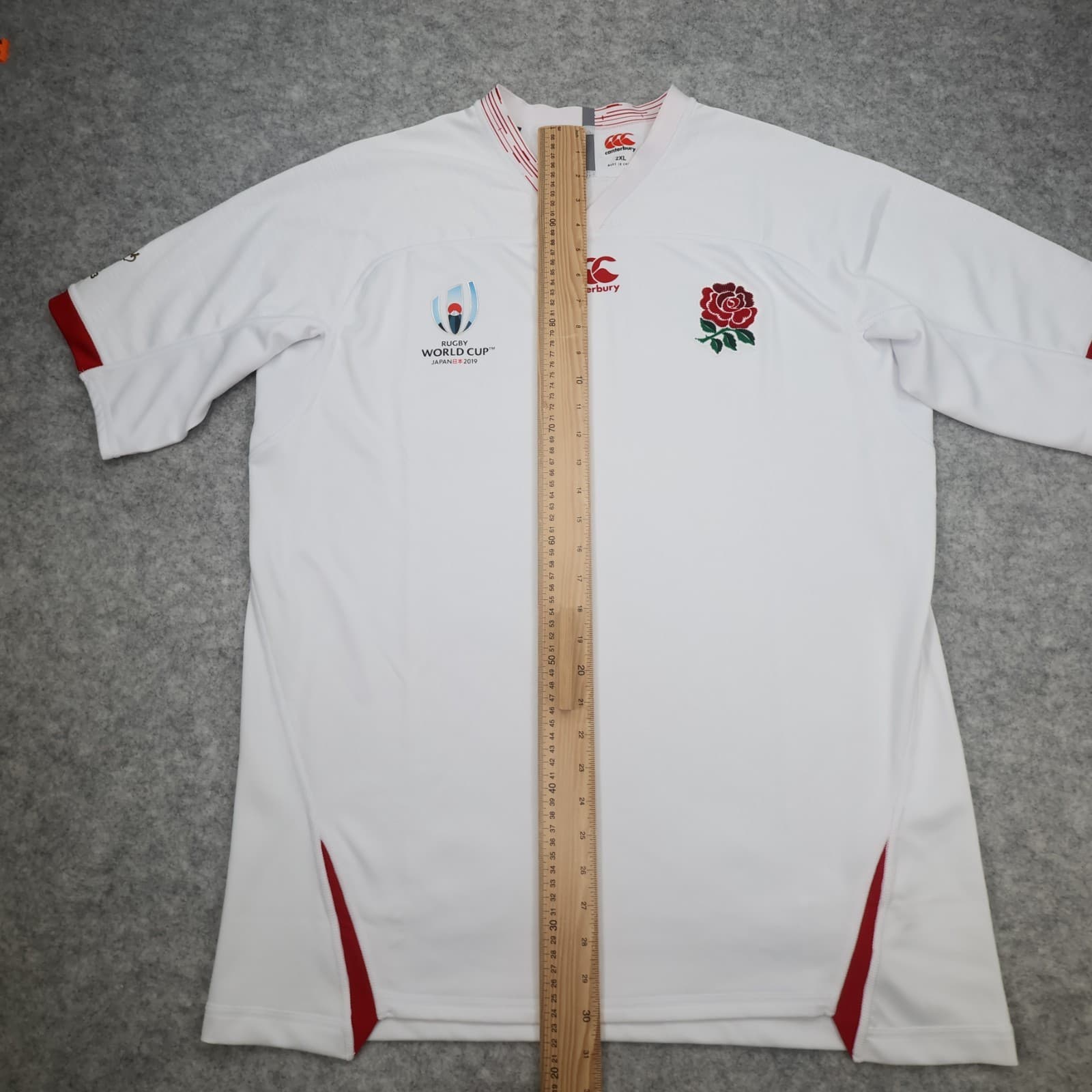 England Rugby Shirt 2XL White Home Kit 2019 Japan World Cup Canterbury XXL photo 12