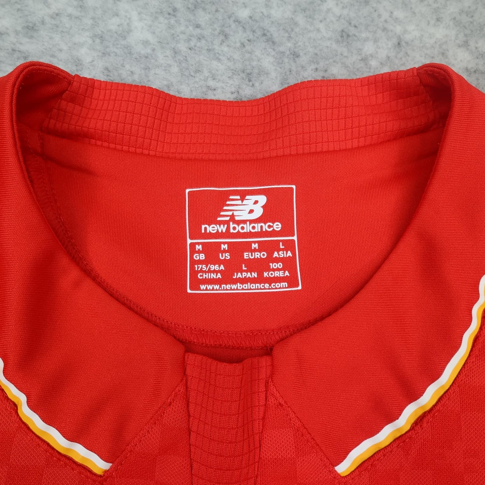 Liverpool Shirt Mens Medium Home Kit 2015 2016 Red New Balance Joe Allen Soccer photo 12