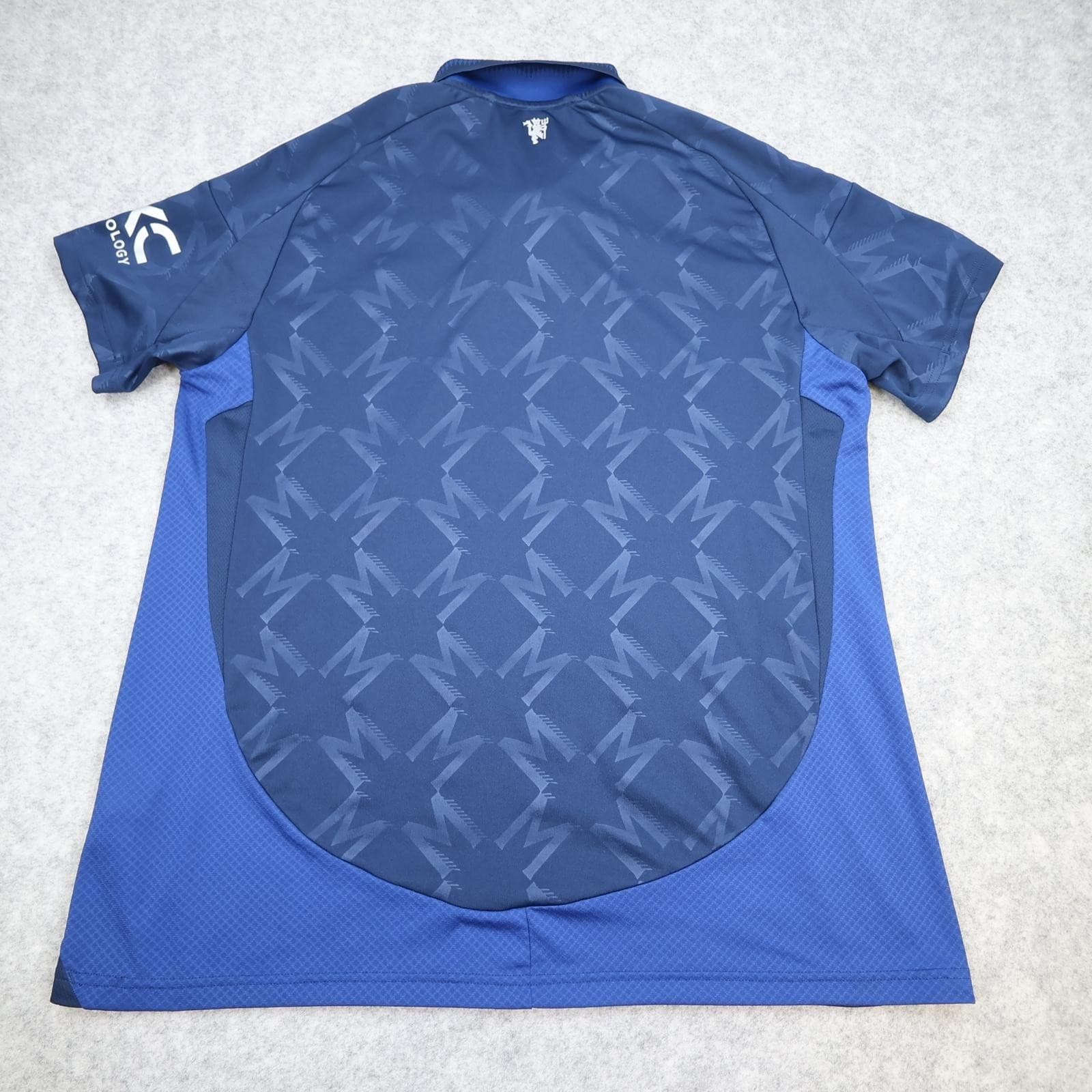 Manchester United Shirt Mens XL Blue Away 2024 2025 Adidas Soccer Jersey photo 2