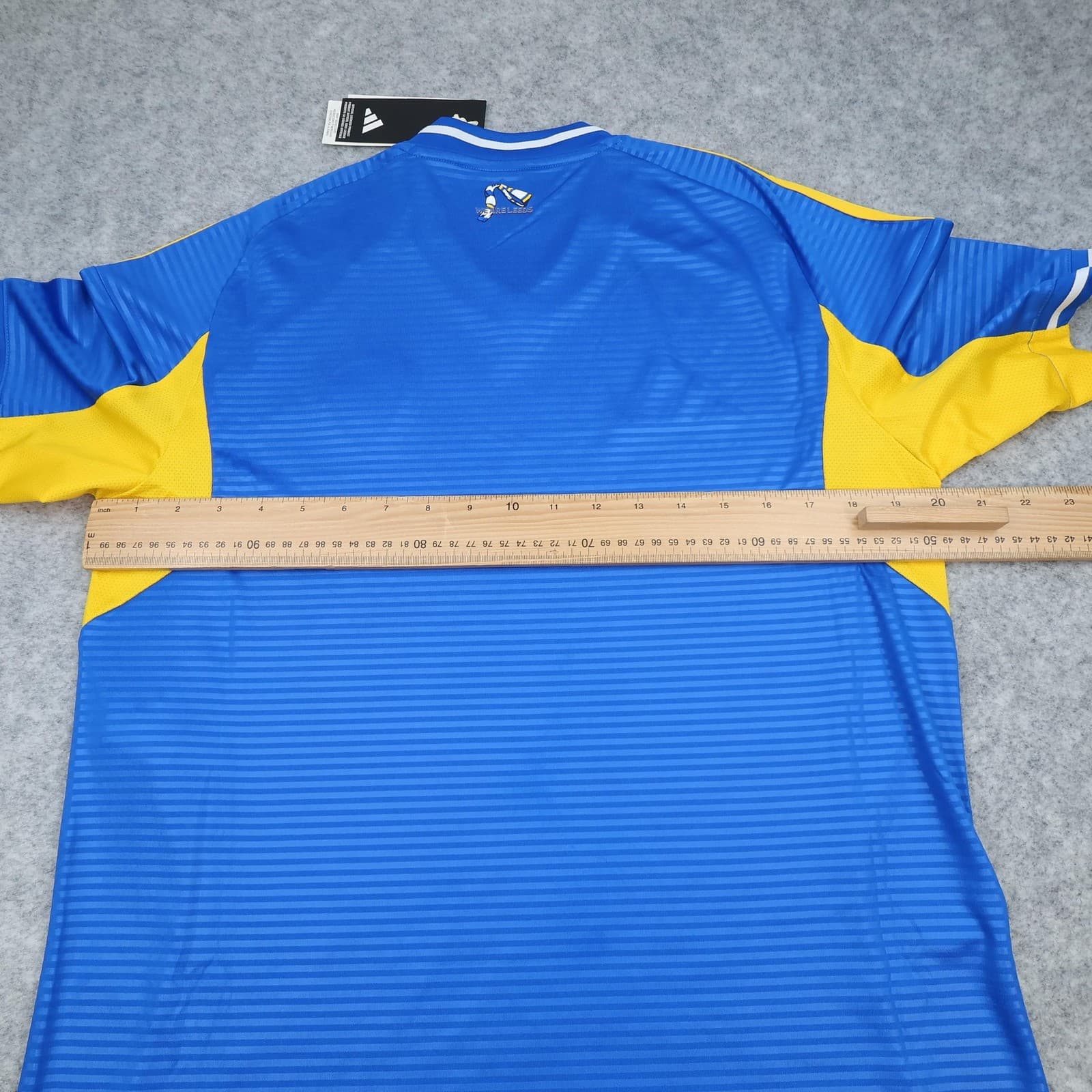 Leeds United Shirt Mens Medium Blue Away 2025 2026 Adidas Red Bull Soccer Jersey photo 11
