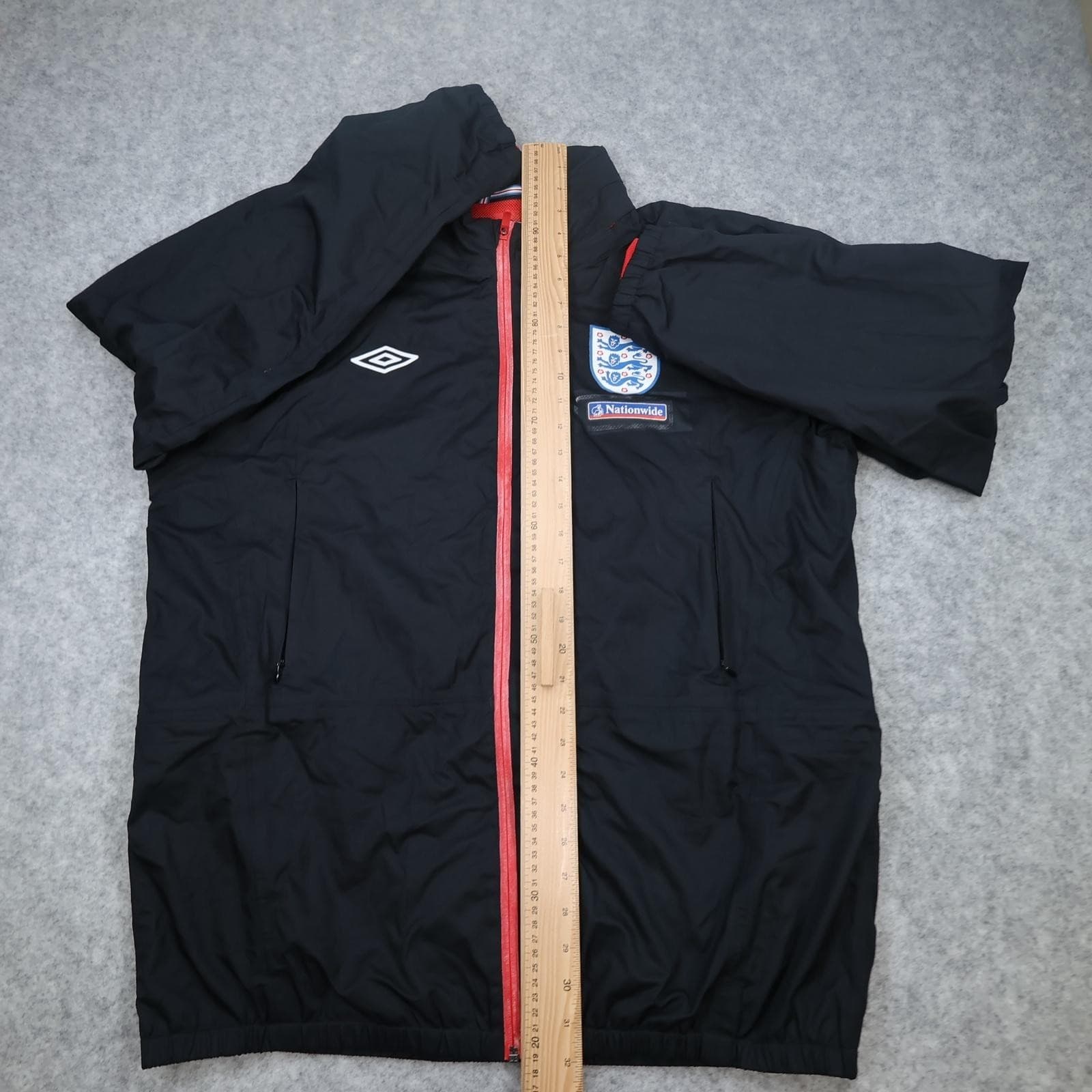 England Jacket Mens XL Black 2010 2011 Football Umbro Nationwide Training photo 11