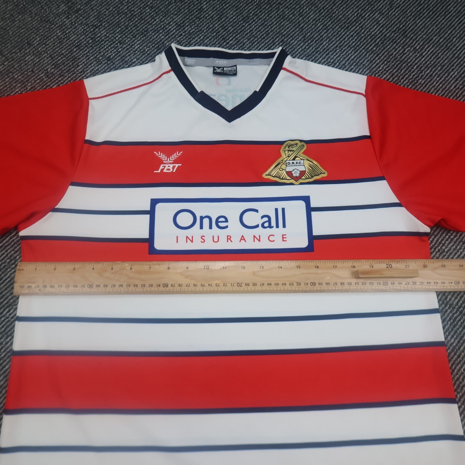 Doncaster Rovers Shirt Extra Large Red Home Kit 2016 2017 FBT Soccer Jersey photo 9