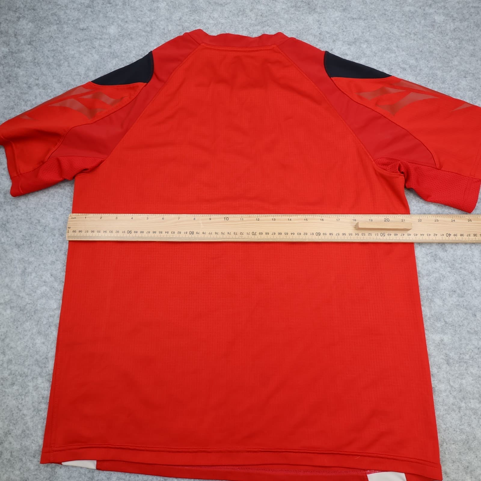 Wales Rugby Shirt Large Red Home Kit 2013 2014 Under Armour Jersey Admiral 43" photo 7