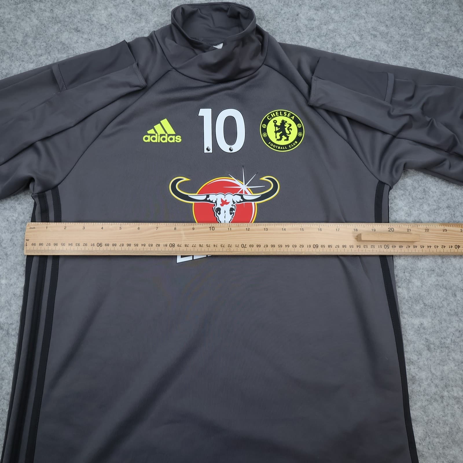 Chelsea Shirt Medium Grey Training Pullover Jumper Adidas 2016 2017 Carabao photo 11
