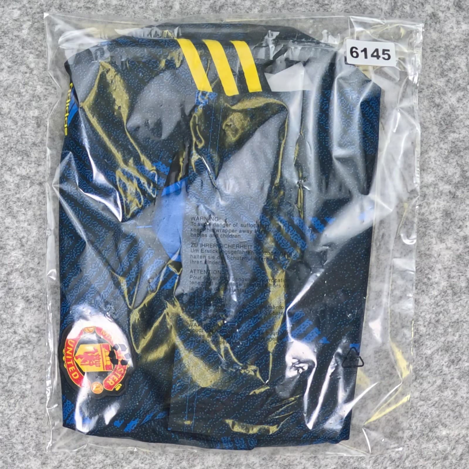 Manchester United Football Shirt Kids 11 12Y Blue Third 2021 22 adidas Sancho 25 photo 6