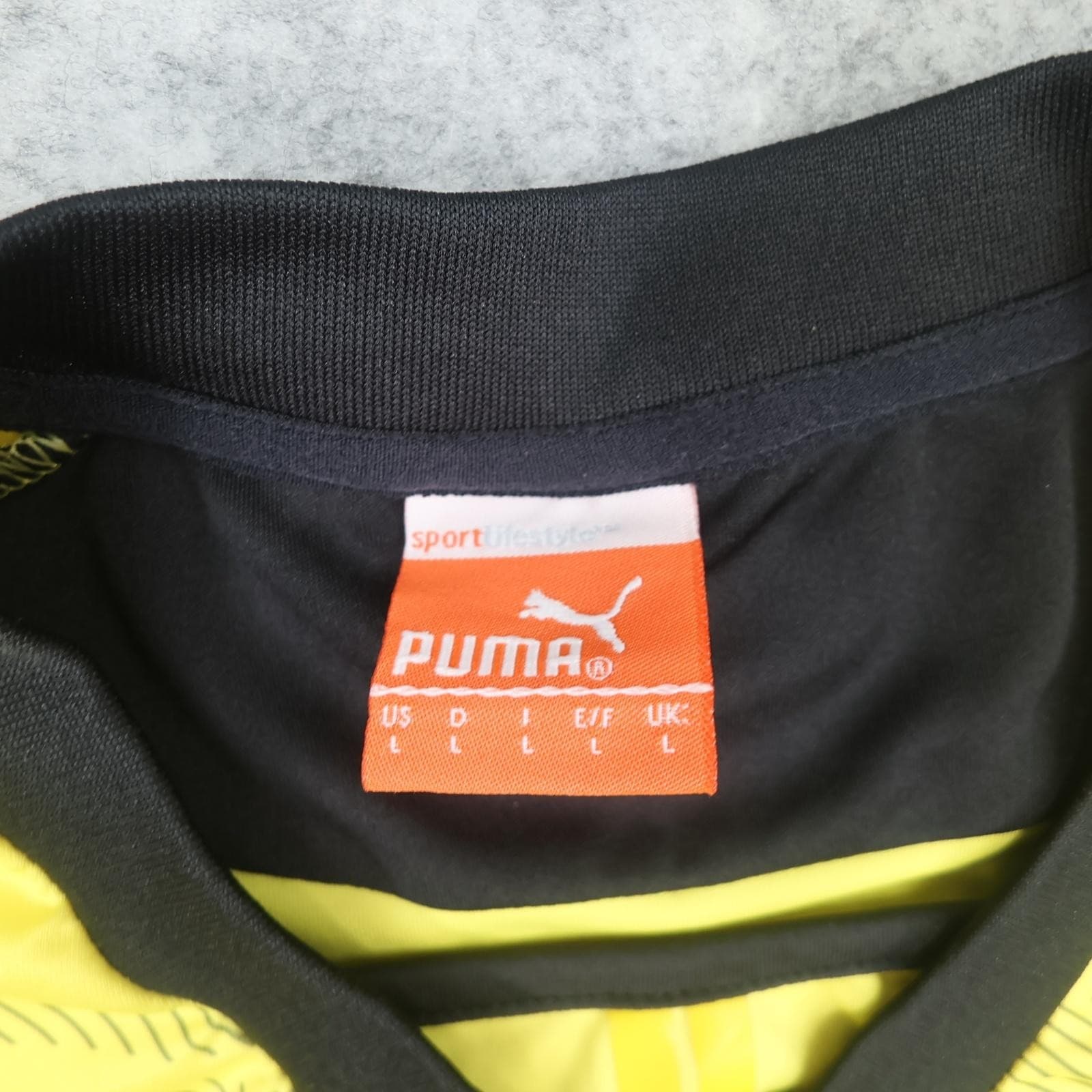 Borussia Dortmund Shirt Mens Large Yellow Home Bundesliga 2013 2014 Puma Evonik photo 8