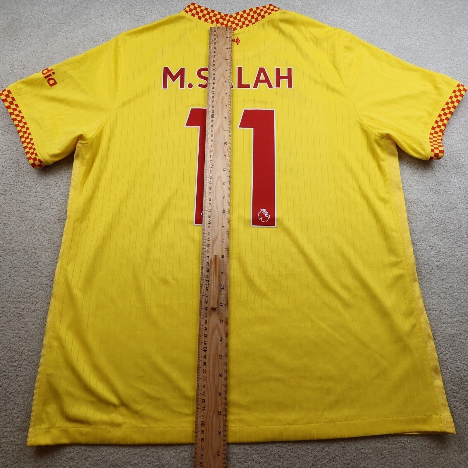 Liverpool Shirt Extra Large Yellow 3rd Kit 2021 2022 Nike Jersey Mo Salah 11 photo 10