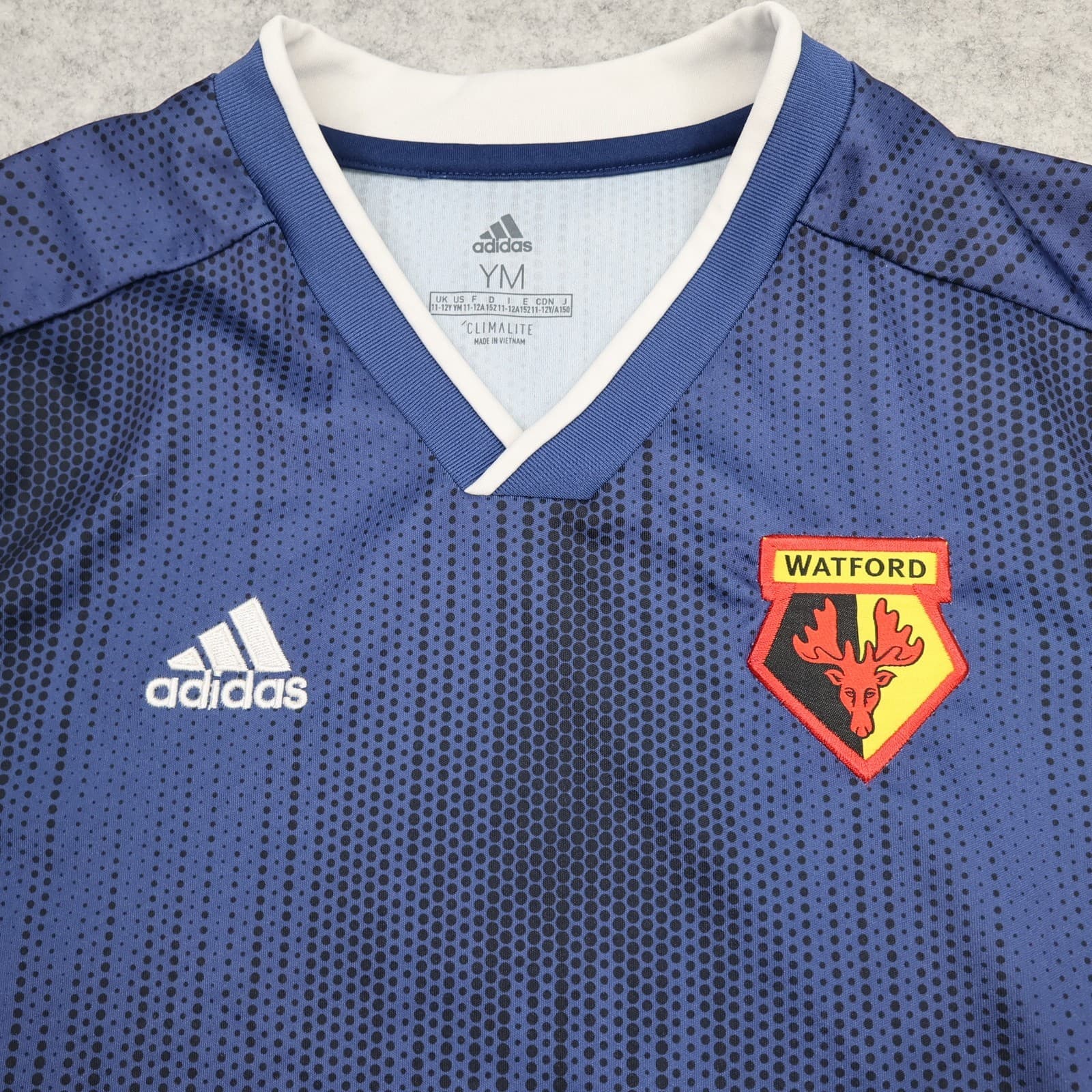 Watford Shirt Youth Medium Blue Away 2019 2020 Adidas Jersey Kids 11-12 Years photo 4