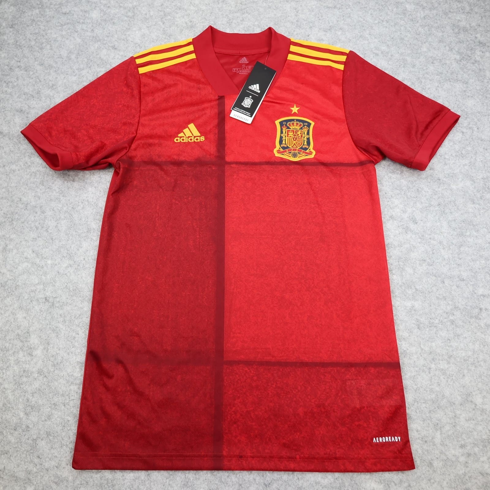 Spain Football Shirt Small Red Home Kit 2020 2021 España Soccer Jersey