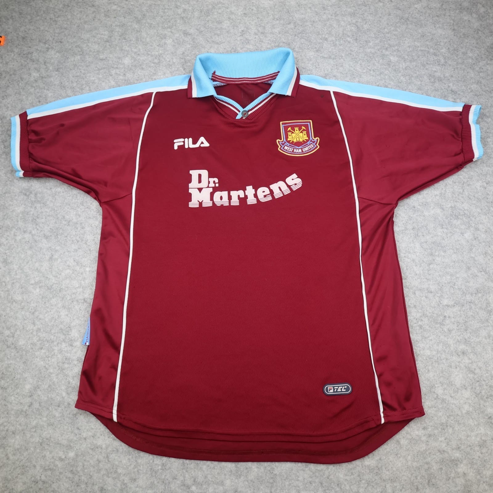 Vintage West Ham Shirt Medium Burgundy 1999 2001 Fila Home Shirt Vintage Jersey