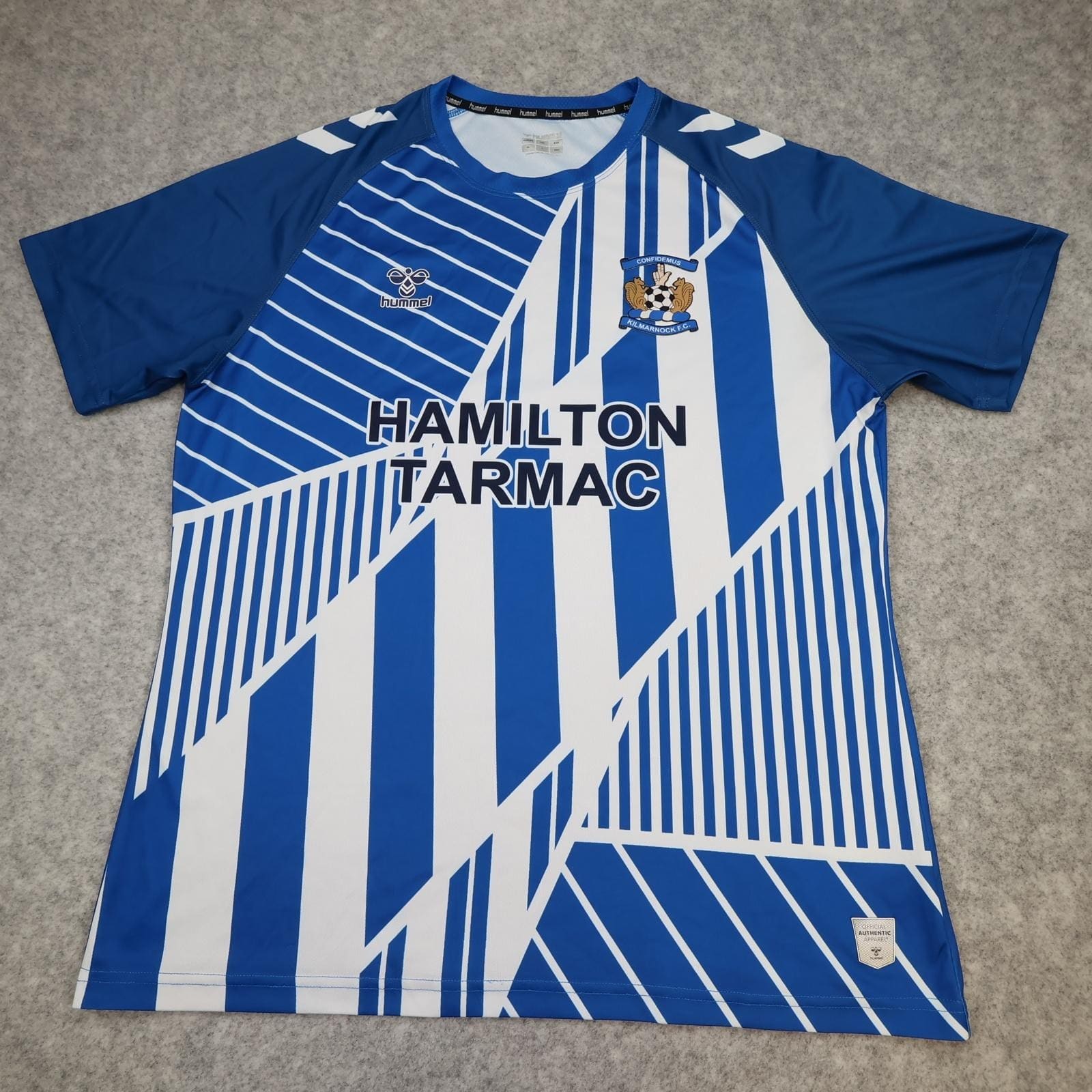Kilmarnock Shirt Mens XL Blue Training Football Hummel 2023 2024 Soccer Jersey
