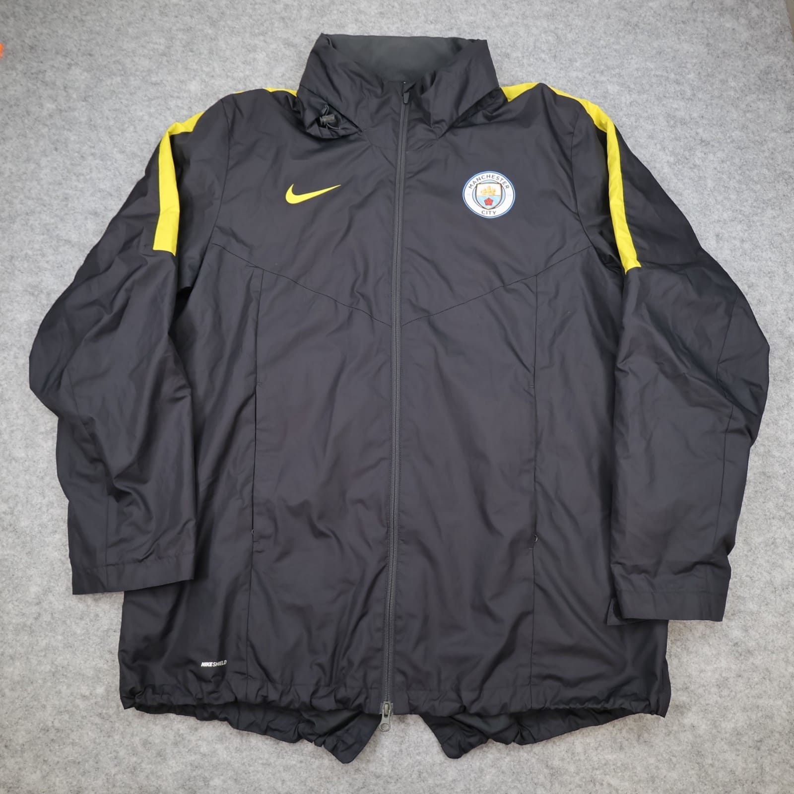 Manchester City Tracksuit Jacket 2XL Black Track 2016 2017 Full Zip Nike XXL