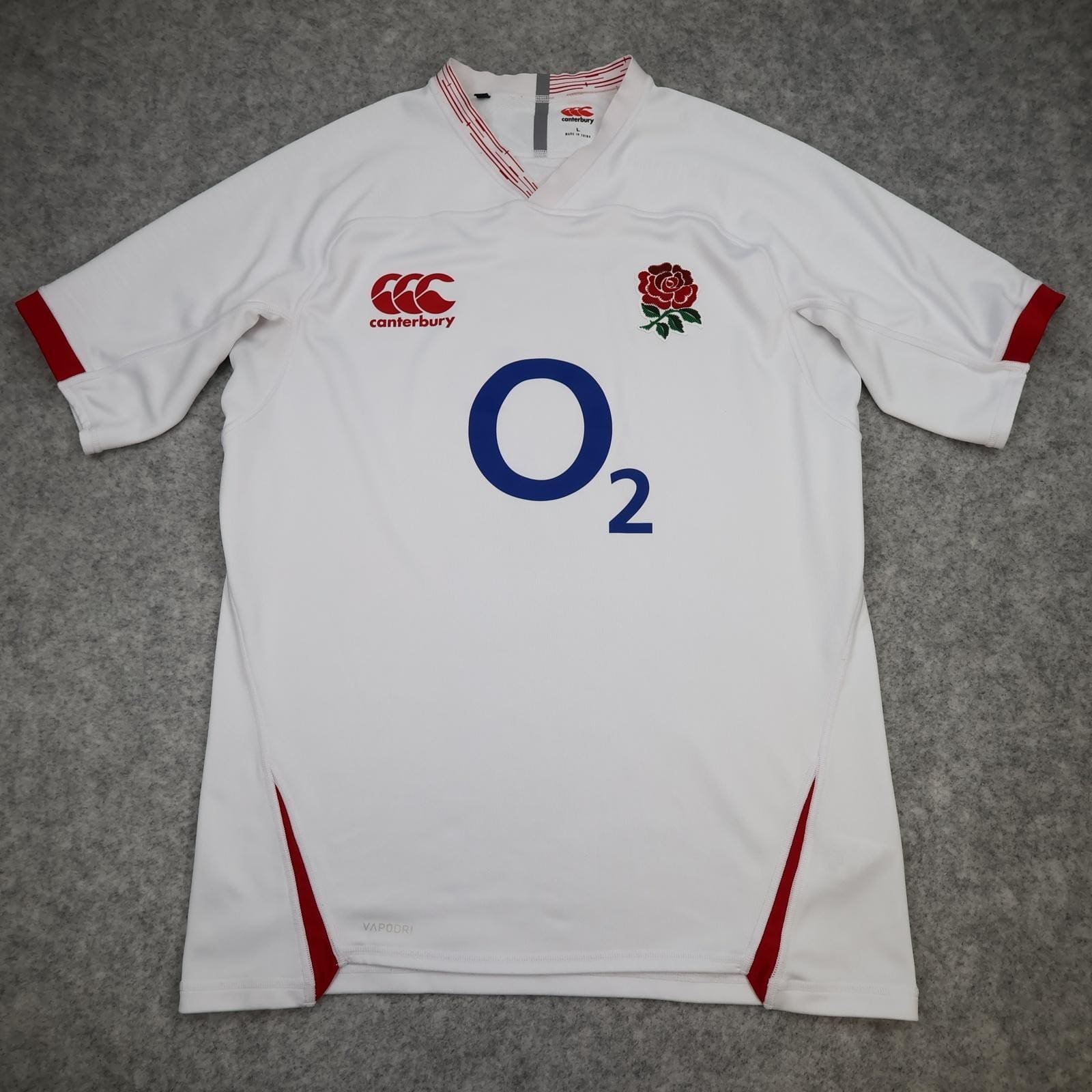 England Rugby Shirt Mens Large White Rugby Union Canterbury 2019 Vapodri Jersey