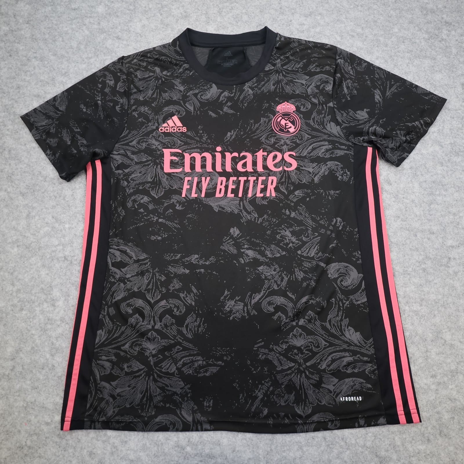 Real Madrid Shirt Large Black Third Kit 2020 2021 Adidas Football Jersey