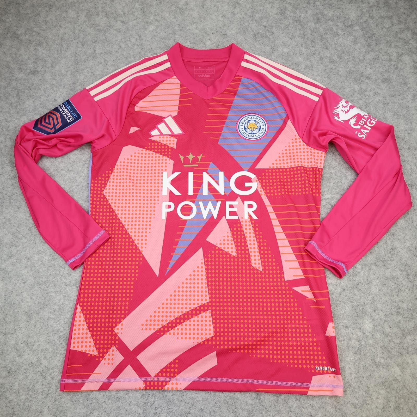 Leicester City Goalkeeper Shirt Mens Medium Womens 2024 2025 Pink 23 Jersey