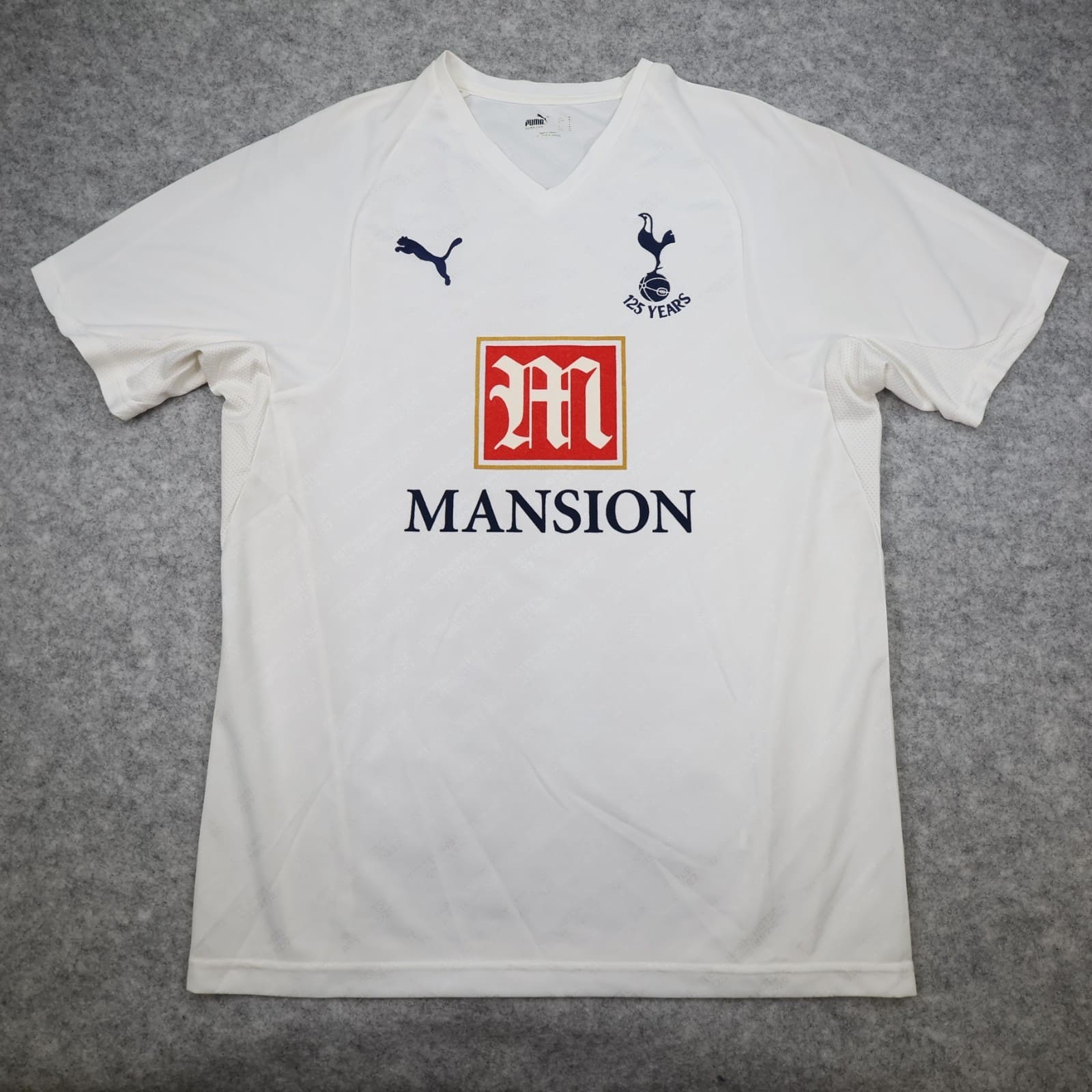 Tottenham Hotspur Shirt Medium White Home Kit 2007 2008 Puma Jersey Spurs