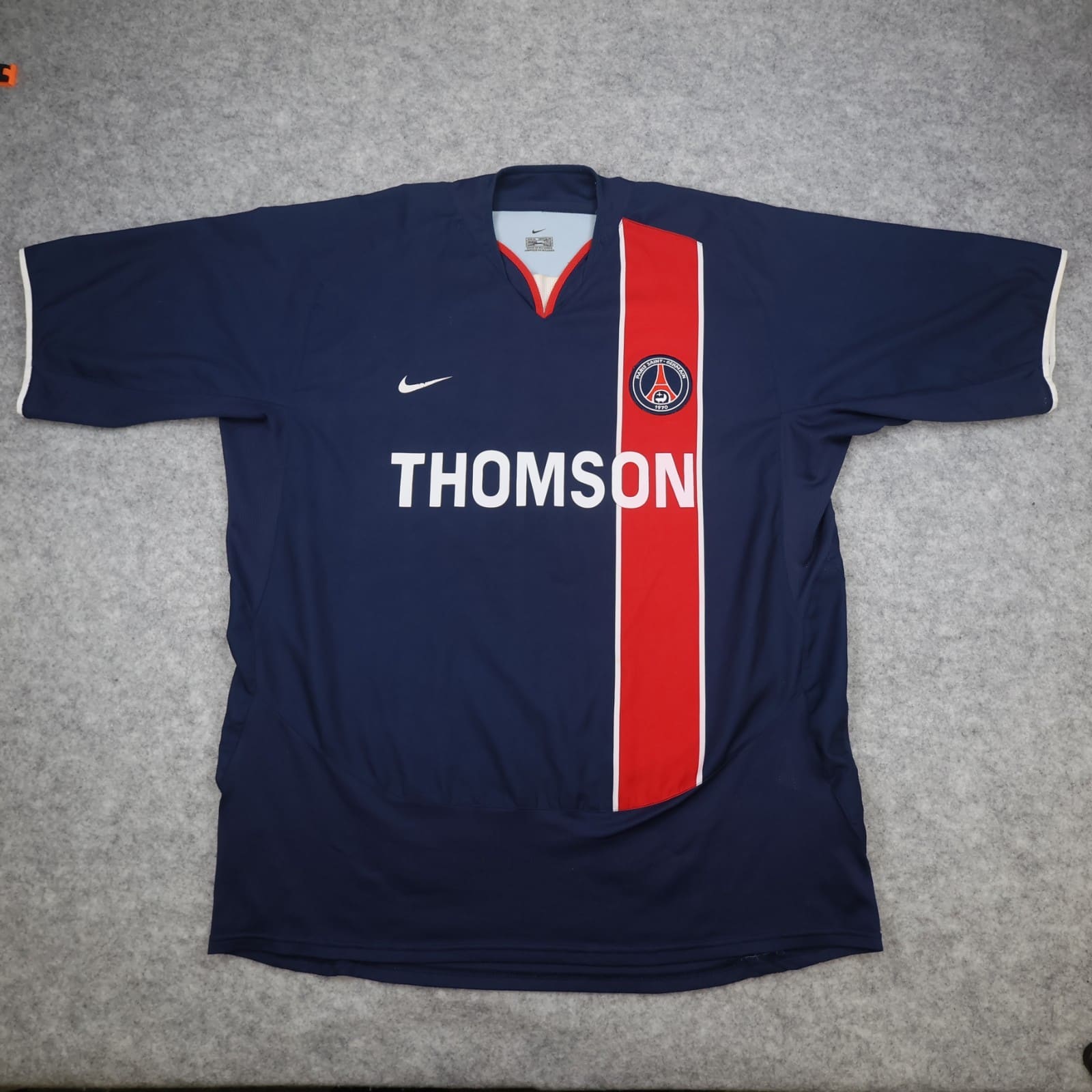 Vintage PSG Football Shirt Extra Large Blue Home Kit 2003 2004 Soccer Jersey XL