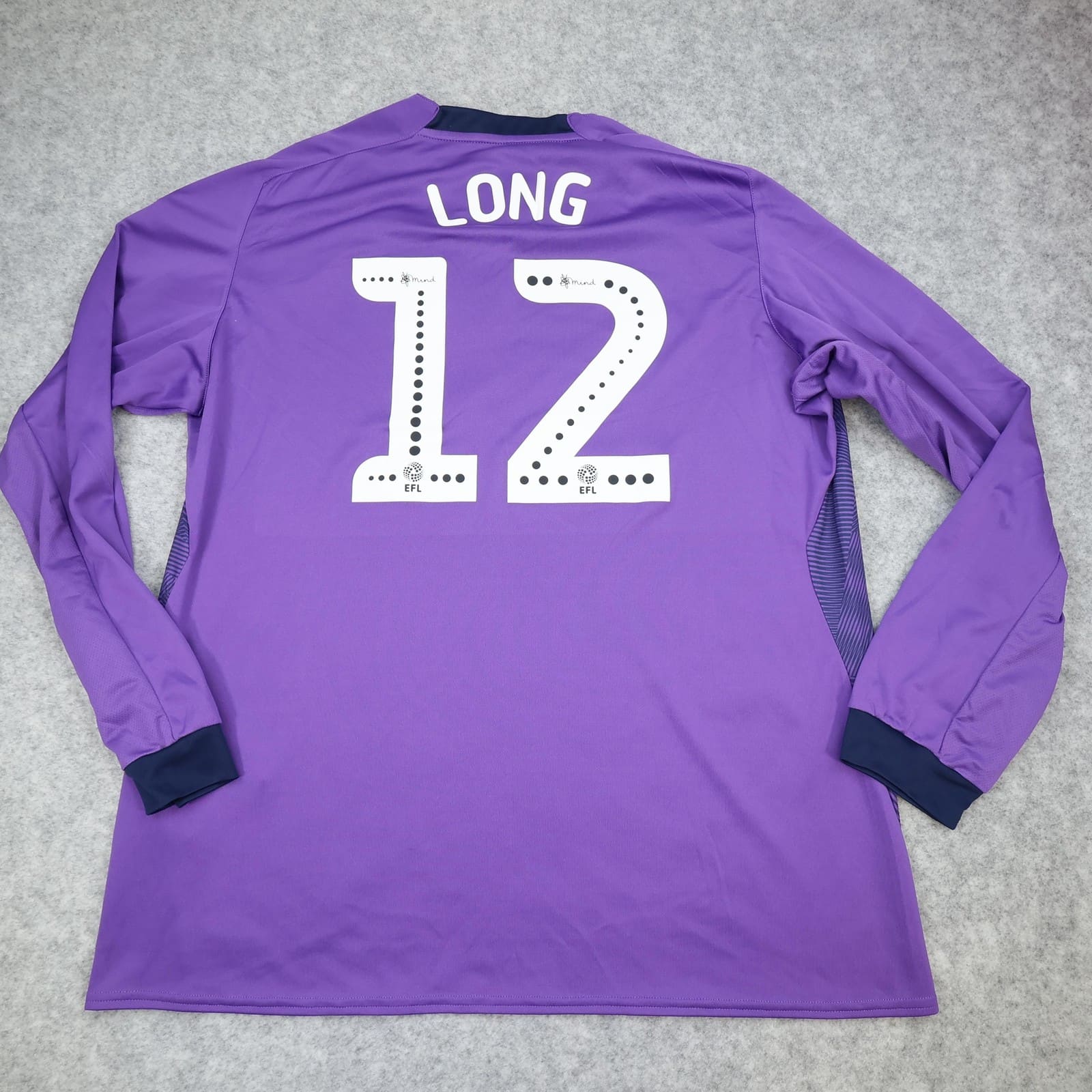 Hull City Goalkeeper Shirt Mens XXL Purple EFL Football Umbro SportPesa Long 12