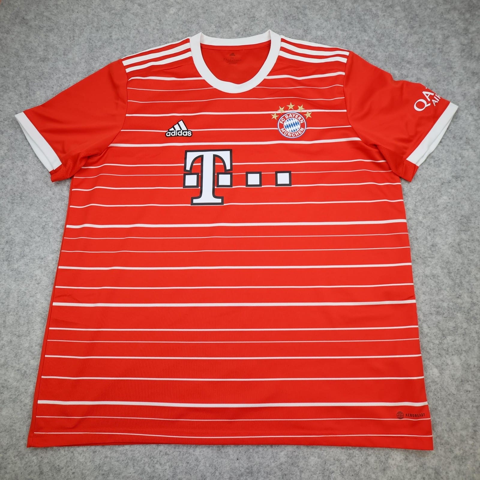 Bayern Munich Shirt Mens 2XL Red Home 2022 2023 Football Adidas Soccer Jersey