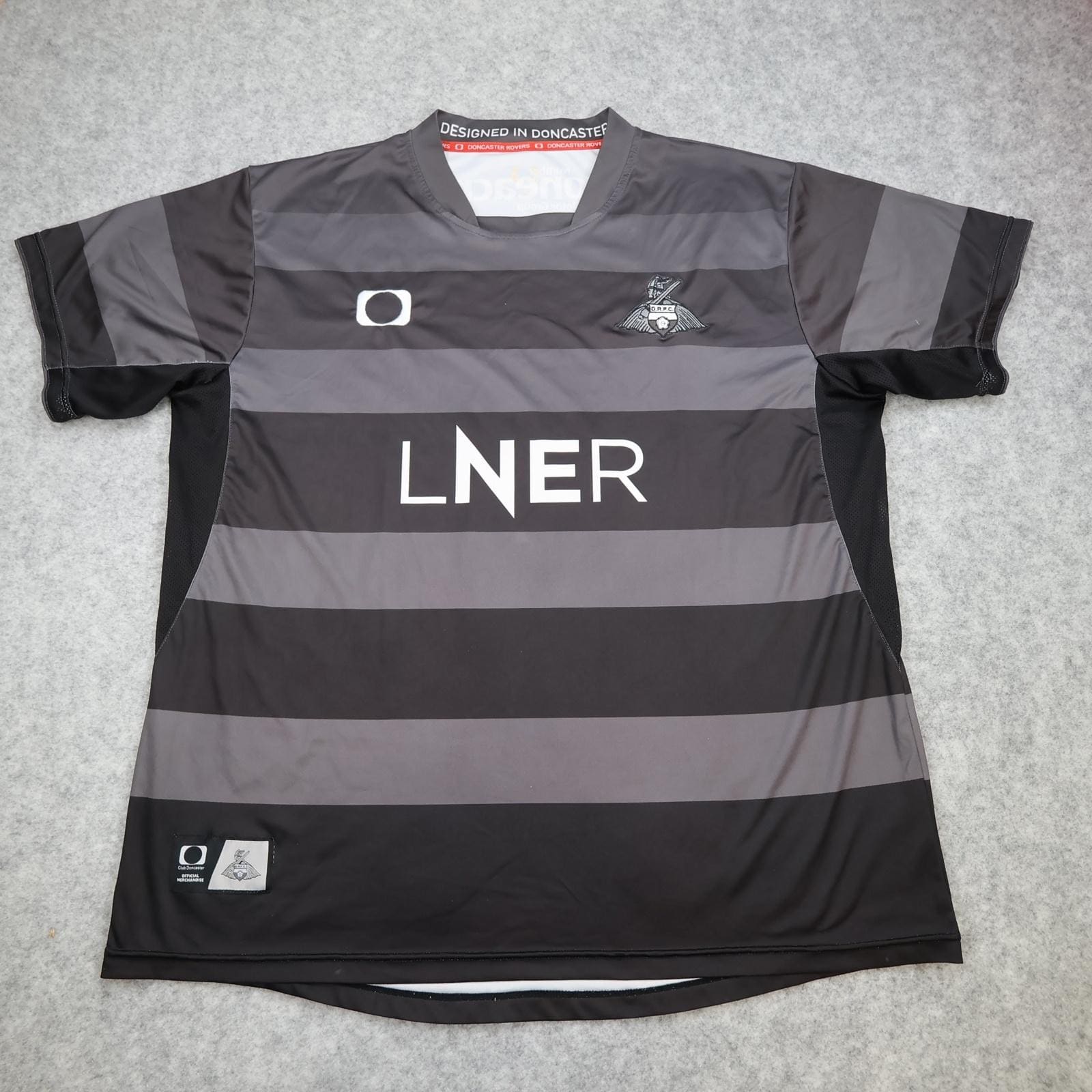 Doncaster Rovers Shirt Mens XXL Black EFL 2020 2021 Club Doncaster LNER Jersey