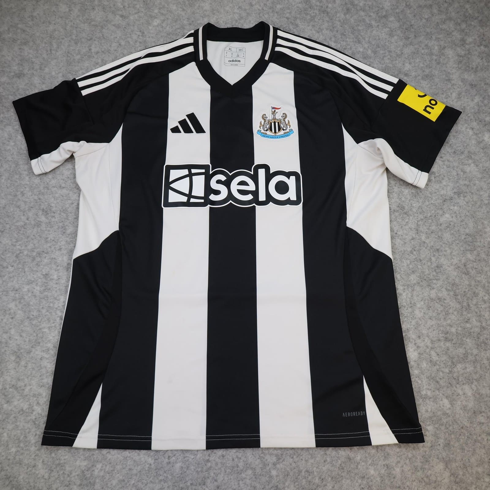 Newcastle United Shirt Mens XL Black Home 2024 2025 Football Adidas Sela Jersey