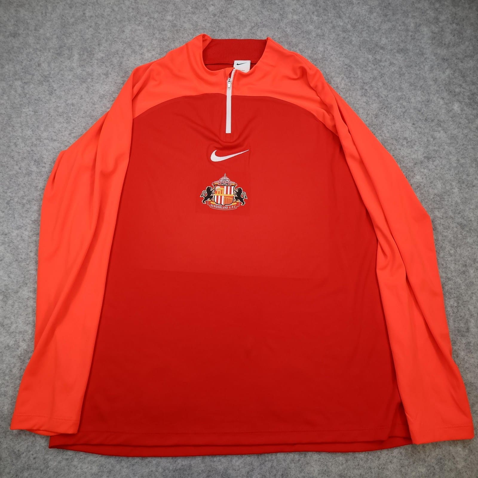Sunderland Training Drill Top Mens XL Red EFL 2022 2023 Nike Dri-FIT 1/4 Zip