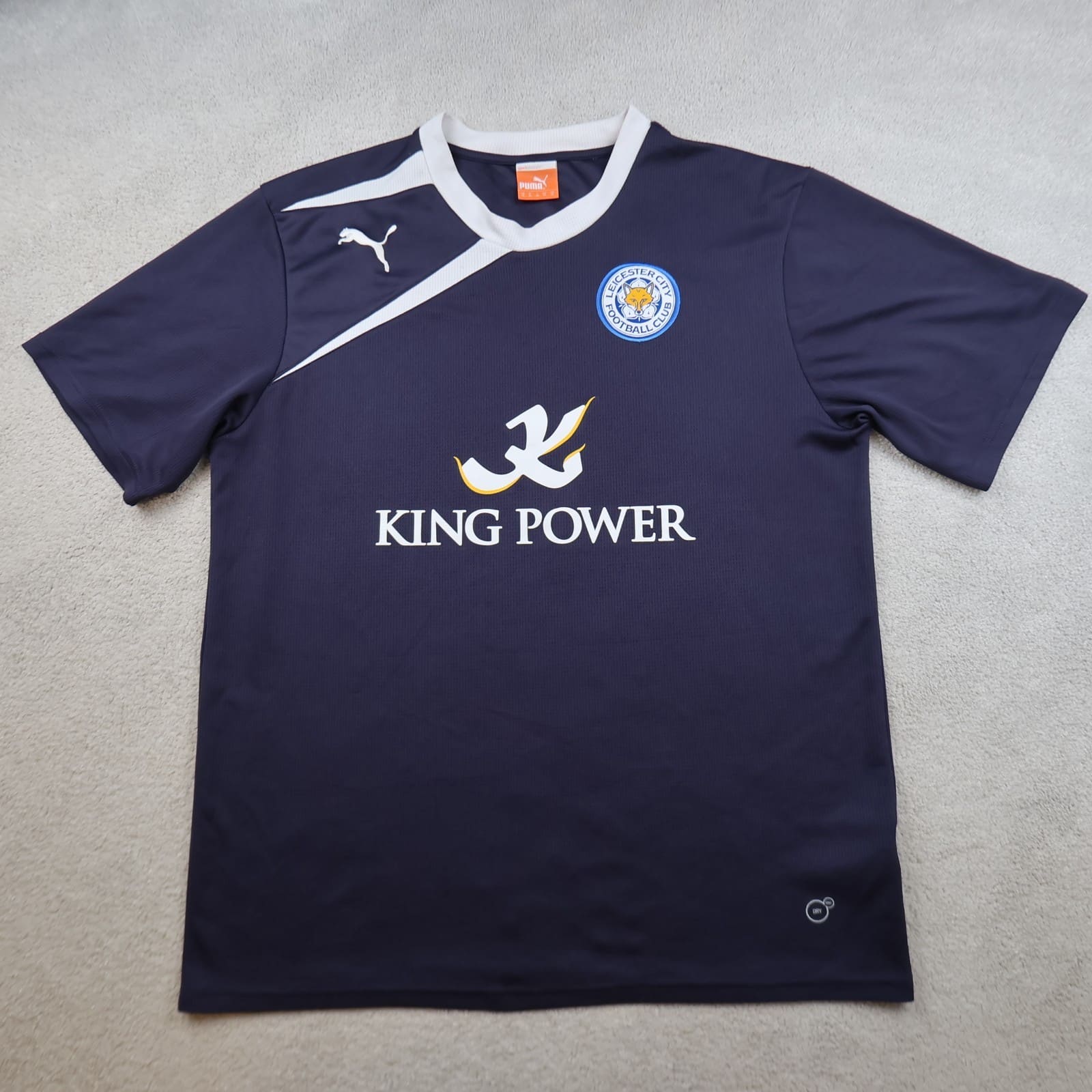 Leicester City Shirt Extra Large Navy Away Kit 2012 2013 Soccer Jersey