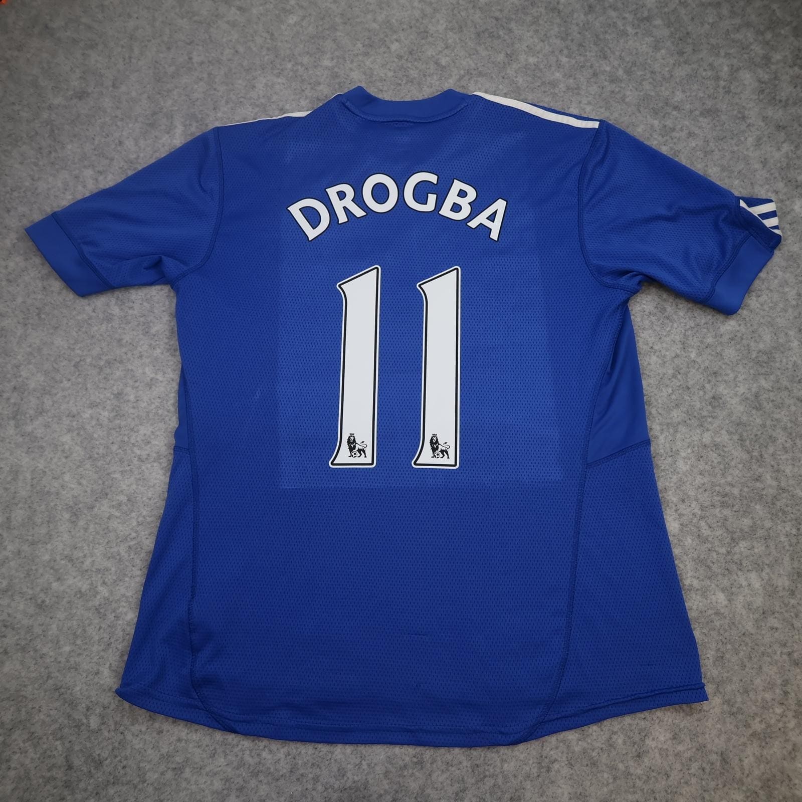 Chelsea Shirt Mens Large Blue Home 2009 2010 Adidas Samsung Drogba 11
