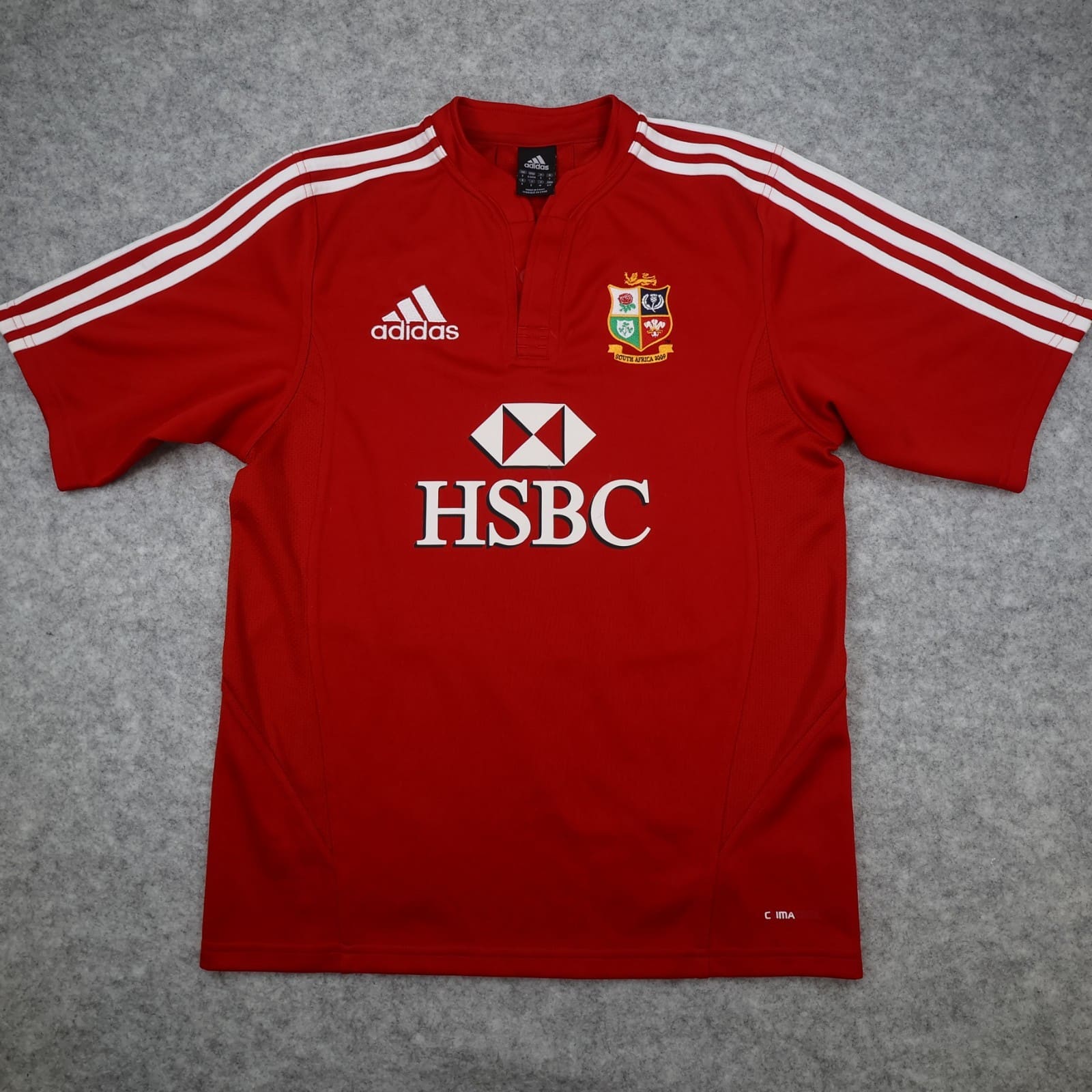 Lions Rugby Shirt Home Red Small Adidas Jersey 2009 South Africa Tour British