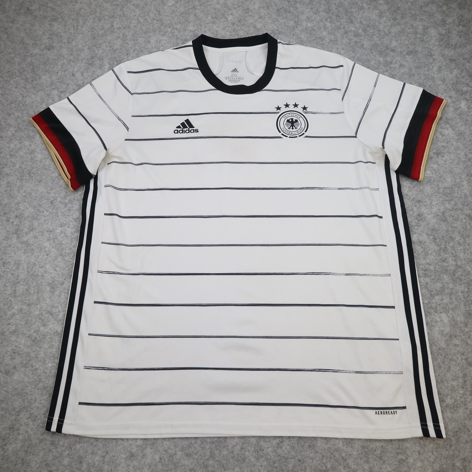 Germany Home Shirt Mens 2XL White 2020 2021 Football Adidas AEROREADY Jersey