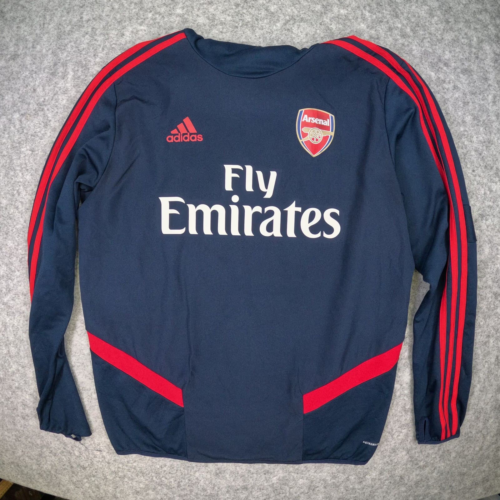 Arsenal Training Drill Top Large 2019-20 Adidas Snood Hood Pullover Navy