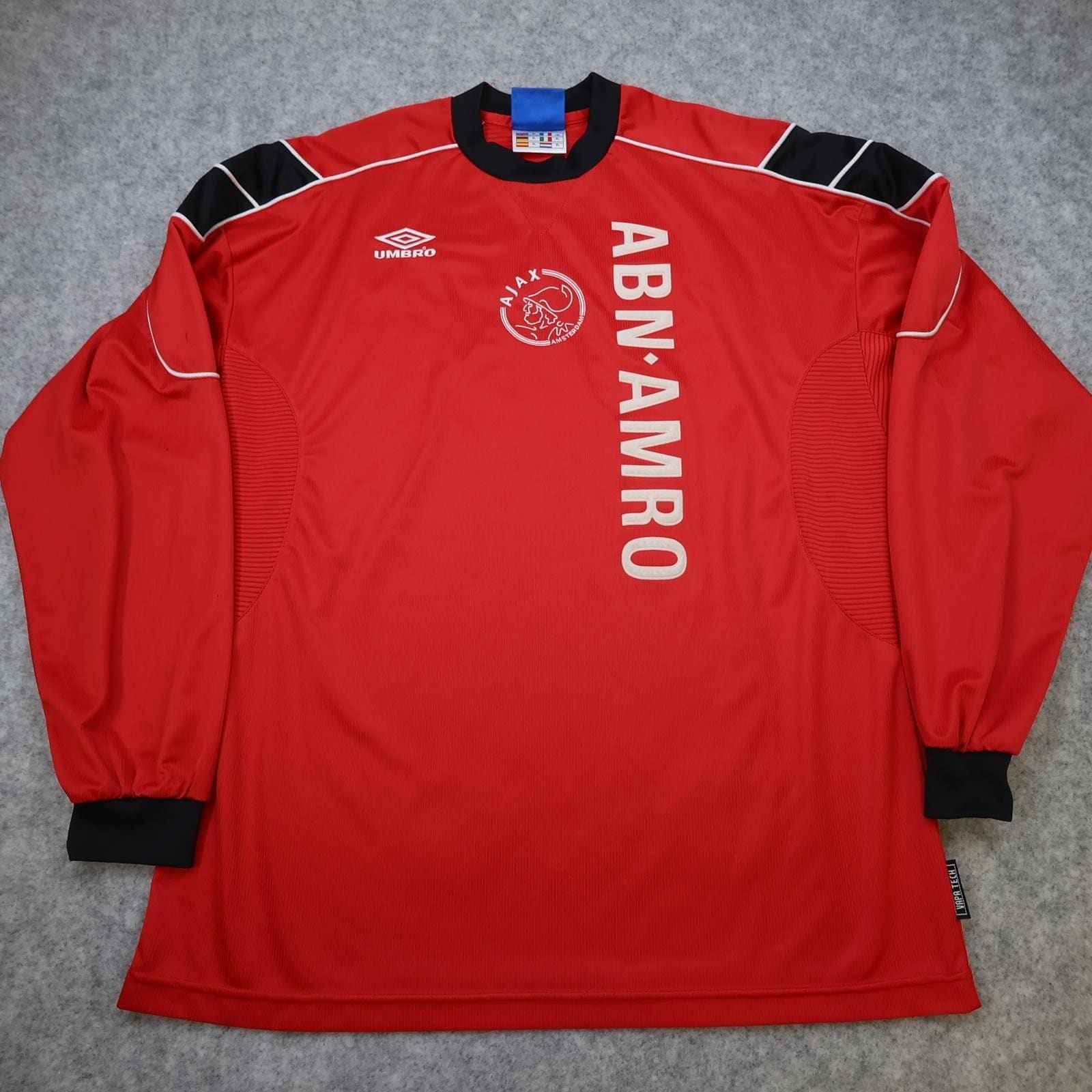 Vintage Ajax Shirt Mens XL Red Training 1998 1999 Umbro ABN AMRO 90s Jersey
