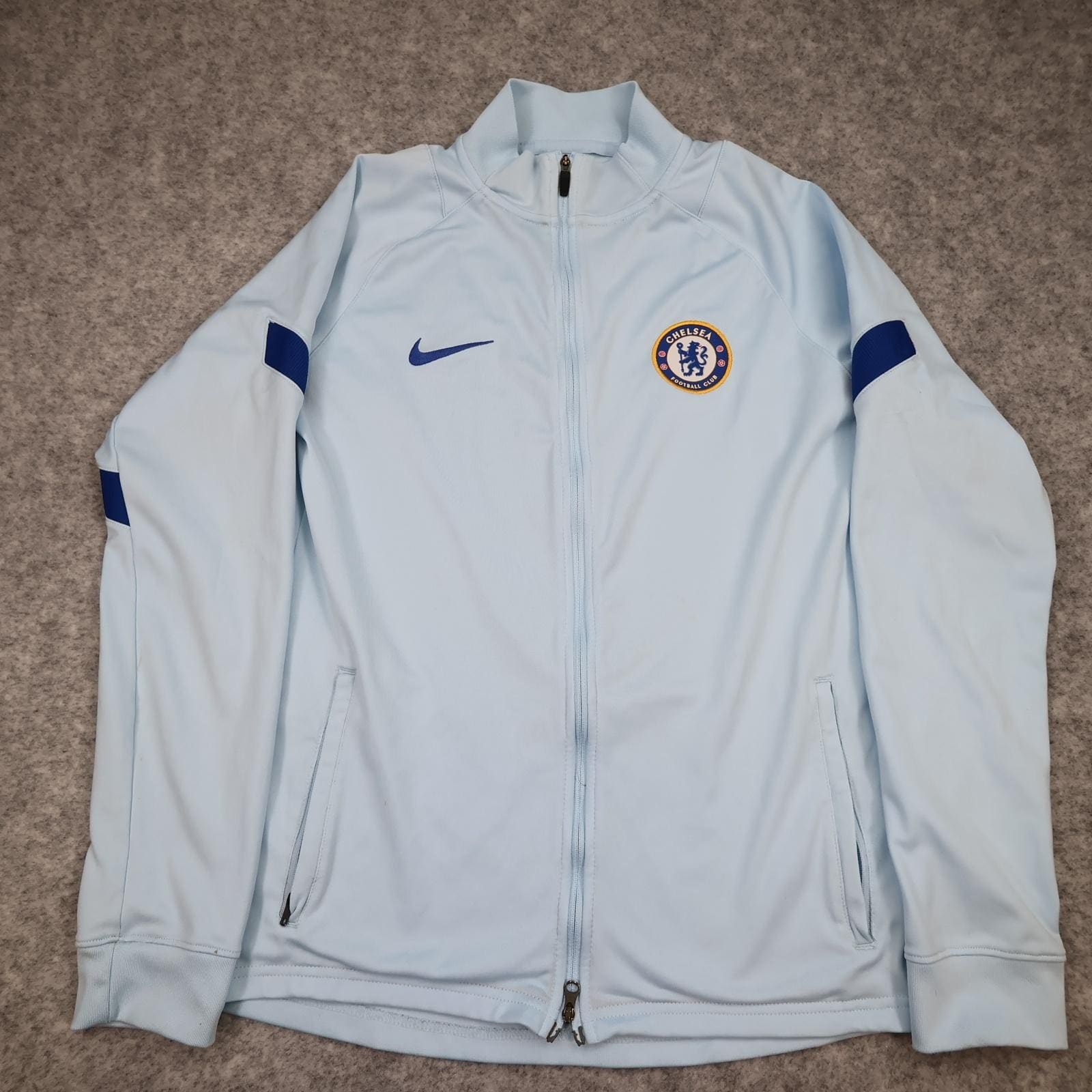 Chelsea FC Jacket Boys XL Light Blue Football Nike Dri Fit Training 2020 2021