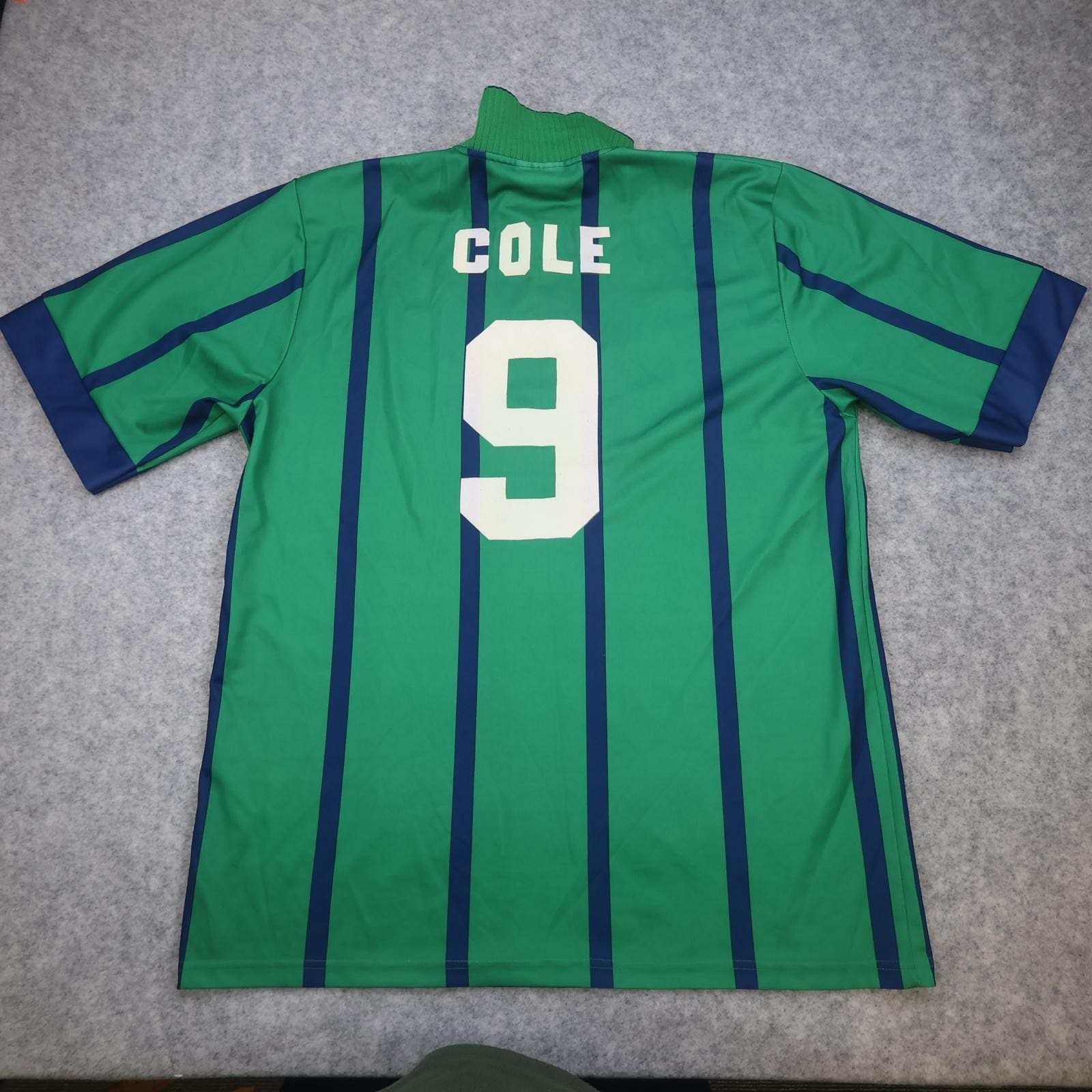 Vintage Newcastle United Shirt Mens XL Green Third EPL 1993 1995 Asics Cole 9
