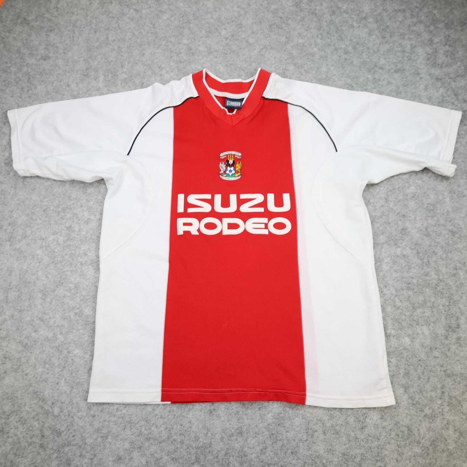 Vintage Coventry City Shirt Mens Large Red Away 2003 2005 CCFC Isuzu Rodeo