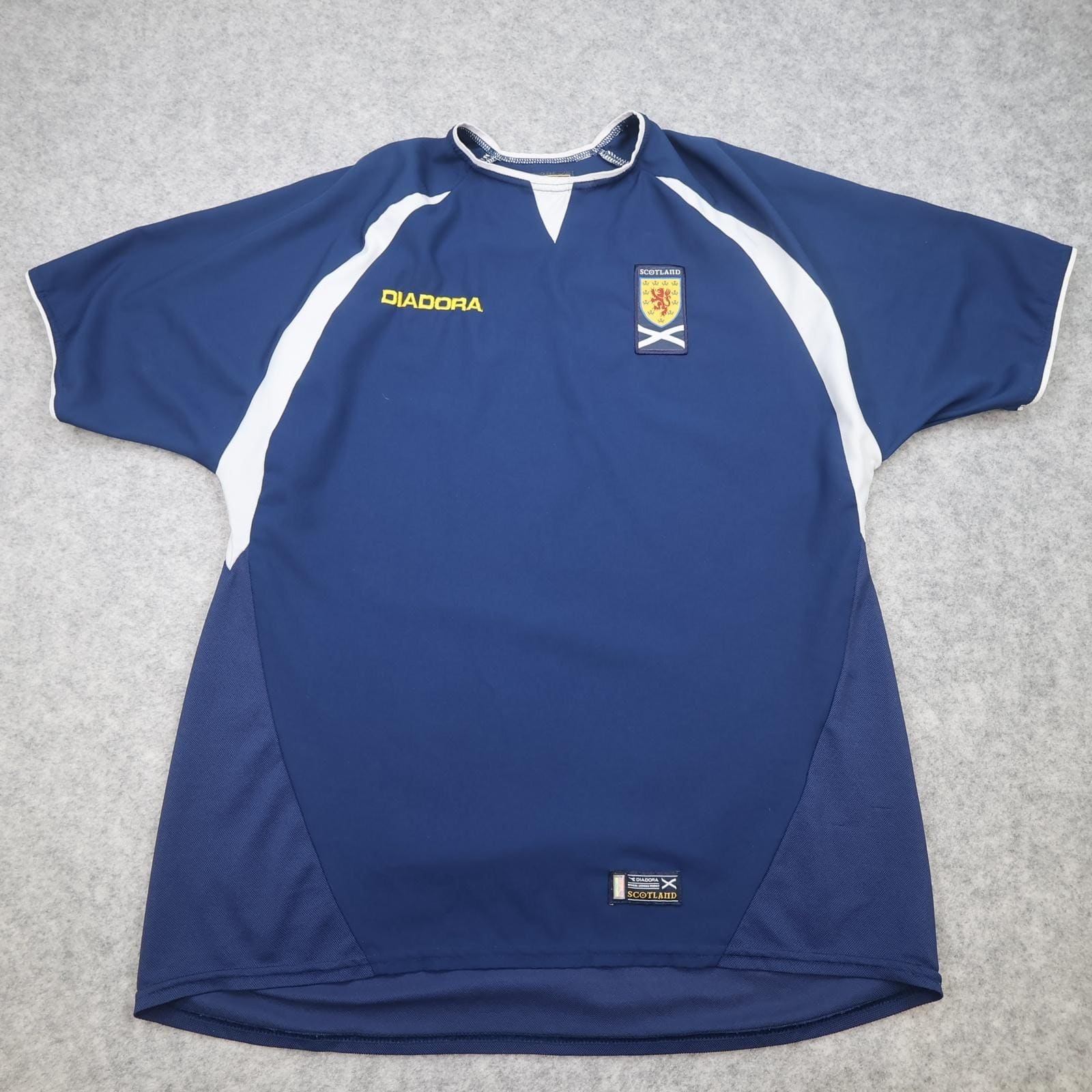 Vintage Scotland Home Shirt Mens Medium Blue 2003 2005 Football Diadora Jersey